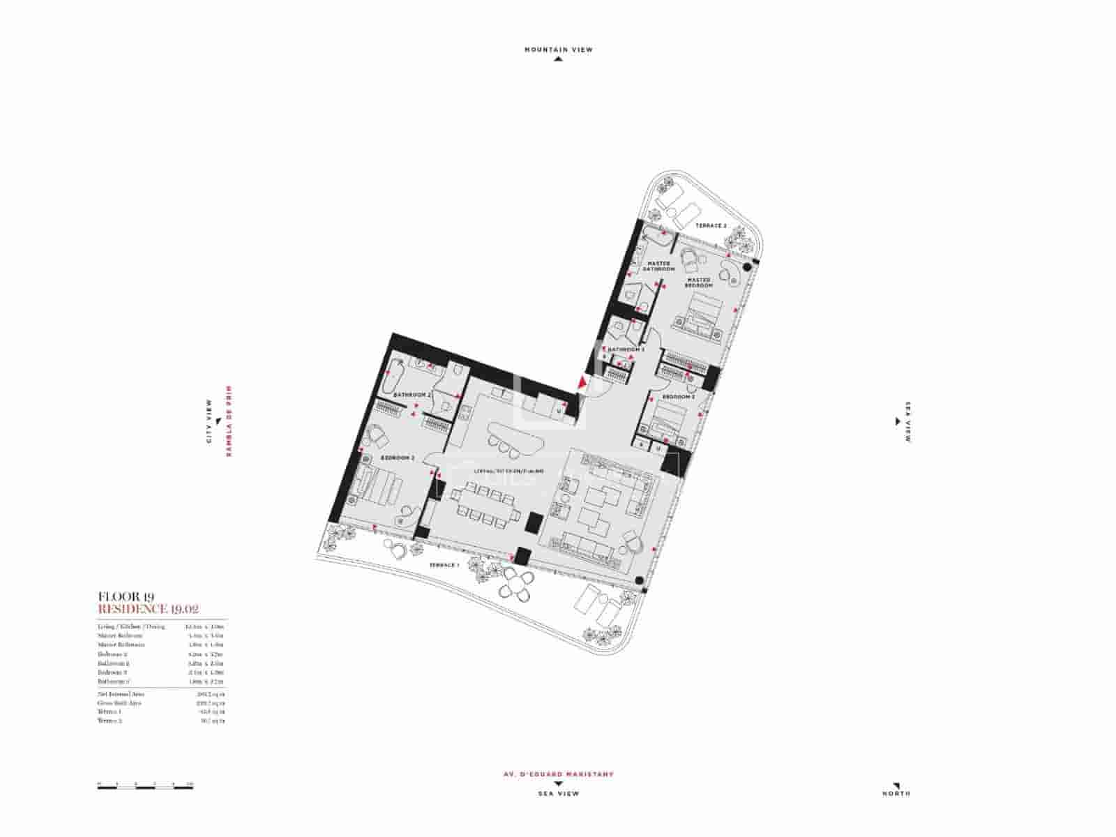 3 sypialnia Apartament na sprzedaż w Miasto Barcelona z basenem garażem - 3 558 123 € (Ref: 9123885)