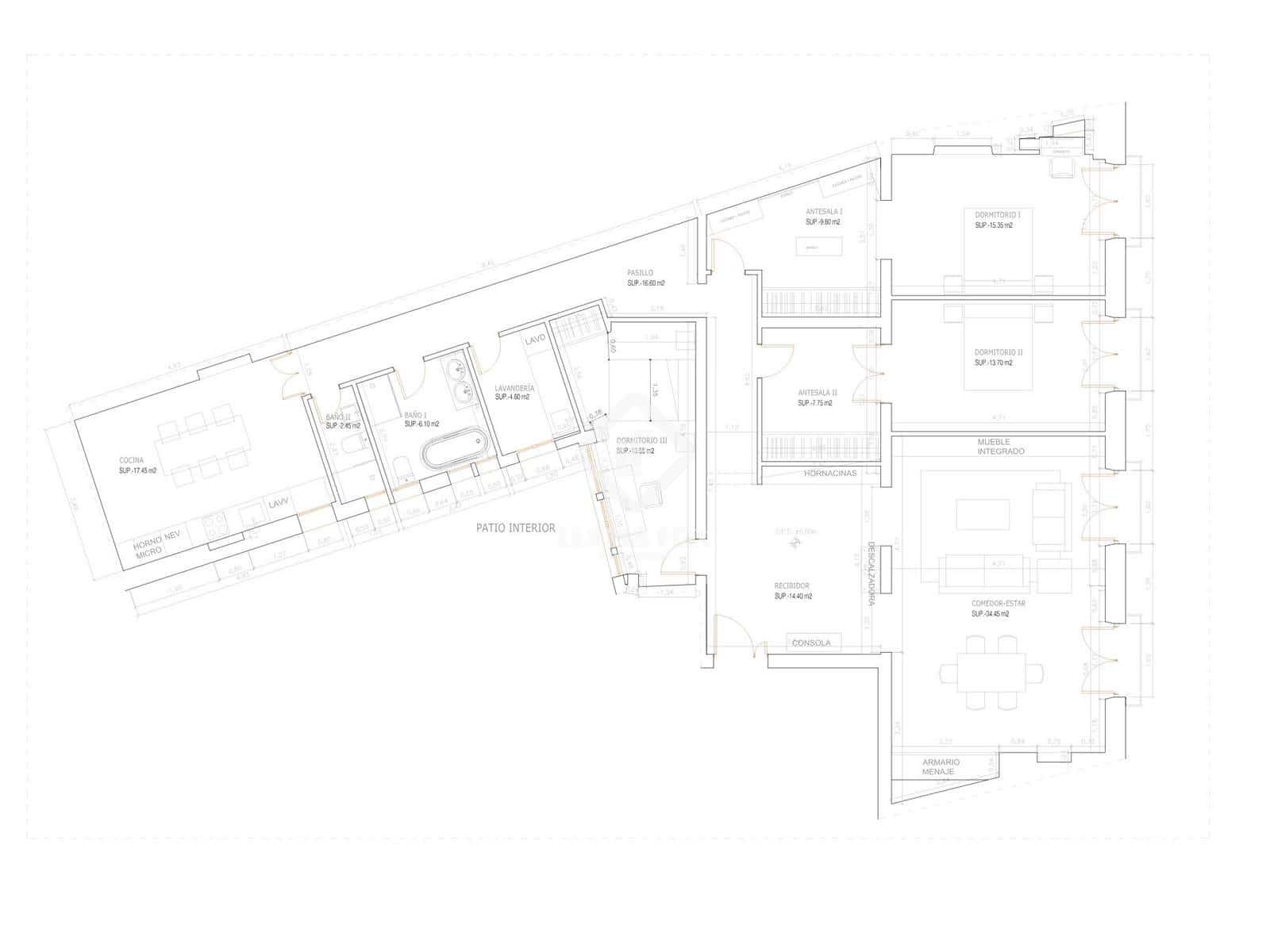 3 soveværelse Lejlighed til salg i Madrid by - € 2.040.000 (Ref: 9126096)