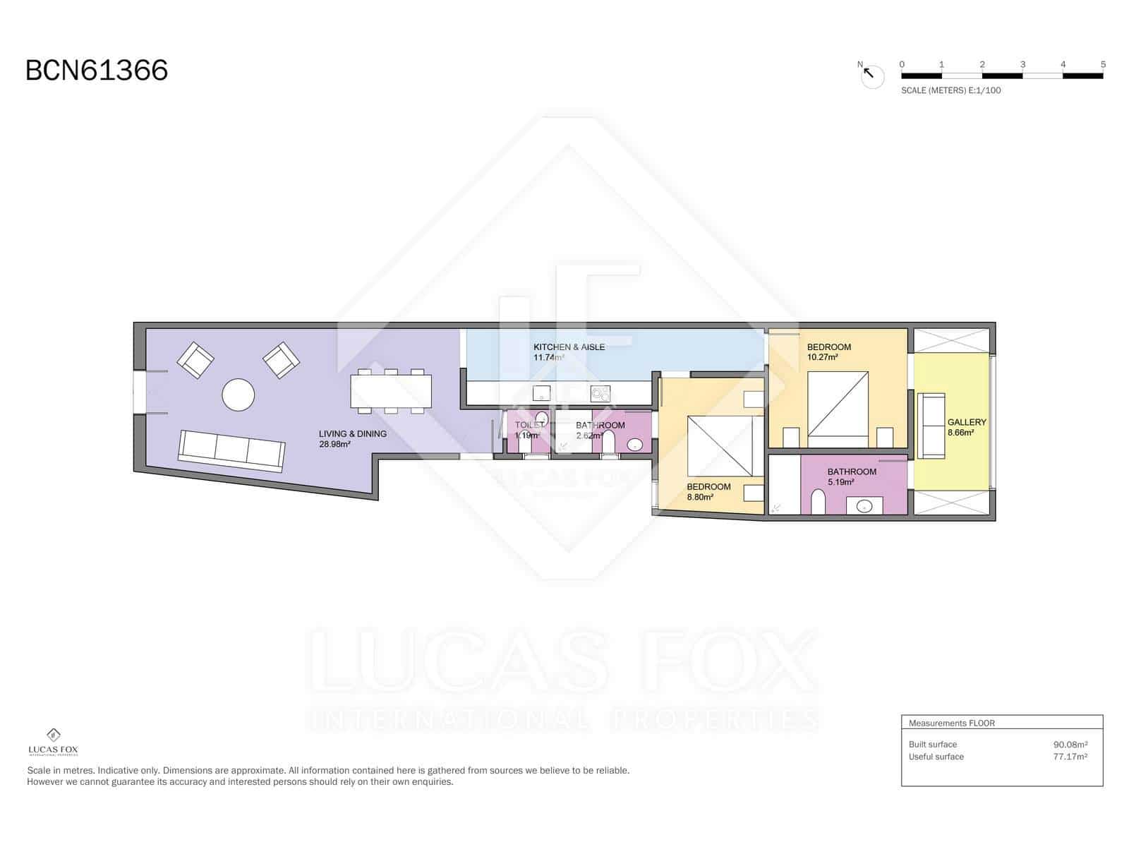2 soveværelse Lejlighed til salg i Barcelona by - € 775.000 (Ref: 9127215)