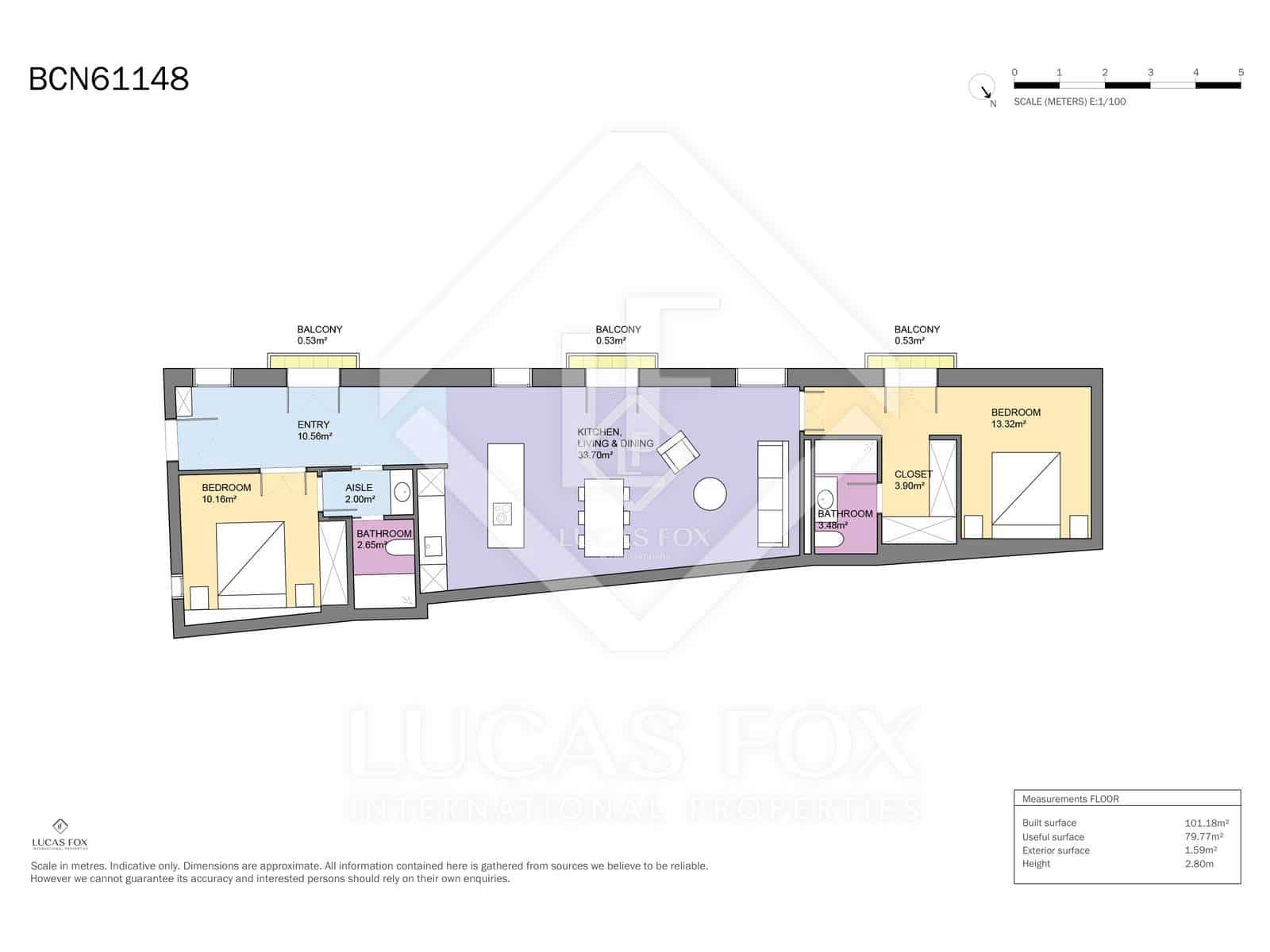 2 Zimmer Apartment zu verkaufen in Barcelona Stadt - 455.000 € (Ref: 9131822)