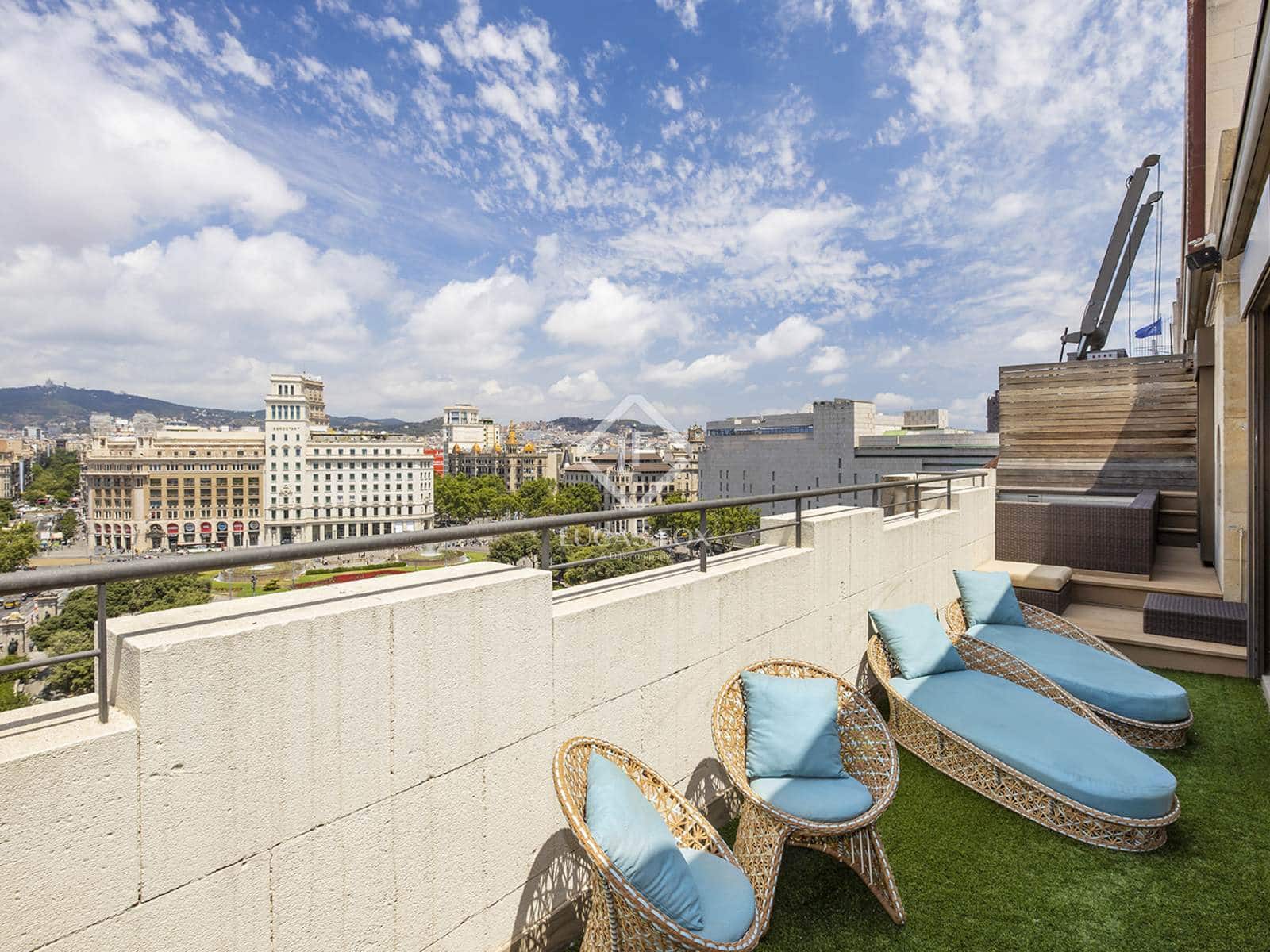 4 Zimmer Penthouse zu vermieten in Barcelona Stadt mit Garage - 12.000 € (Ref: 9133751)