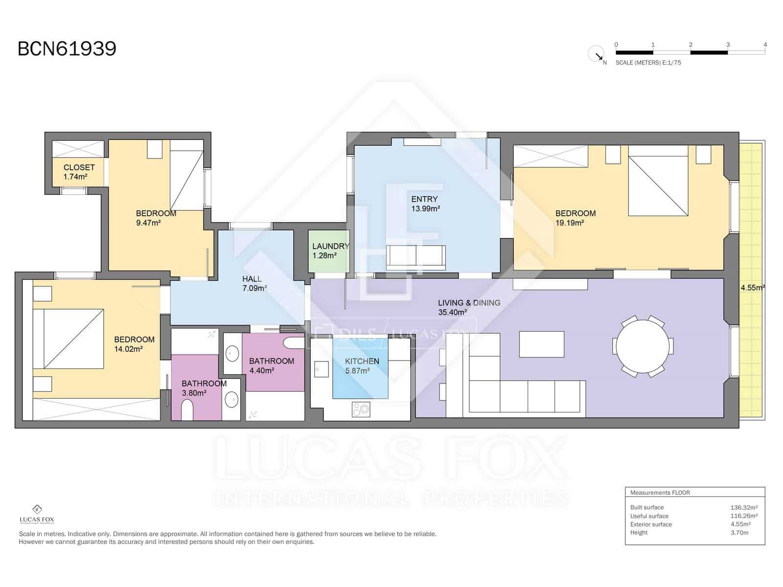 3 camera da letto Appartamento in vendita in Barcelona citta con piscina - 995.000 € (Rif: 9153213)