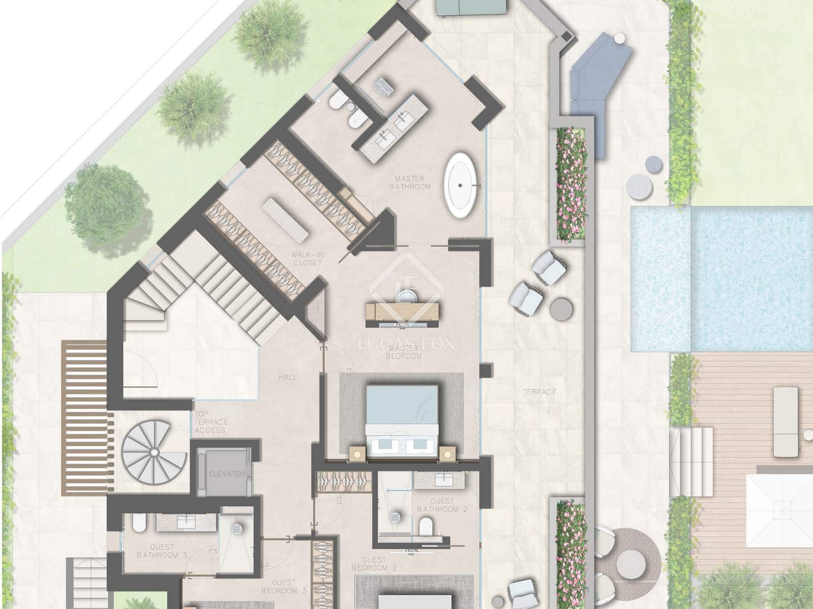 4 soveværelse Villa til salg i Bendinat med swimmingpool garage - € 7.200.000 (Ref: 9153217)