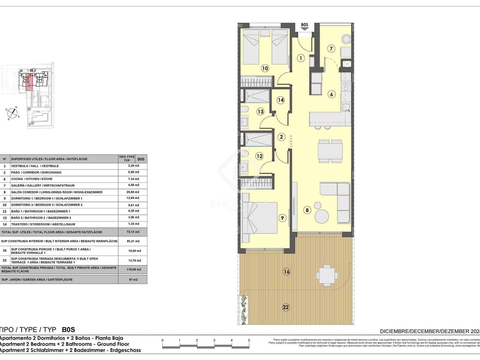 2 soveværelse Lejlighed til salg i Cala Ratjada med swimmingpool garage - € 482.000 (Ref: 9153299)