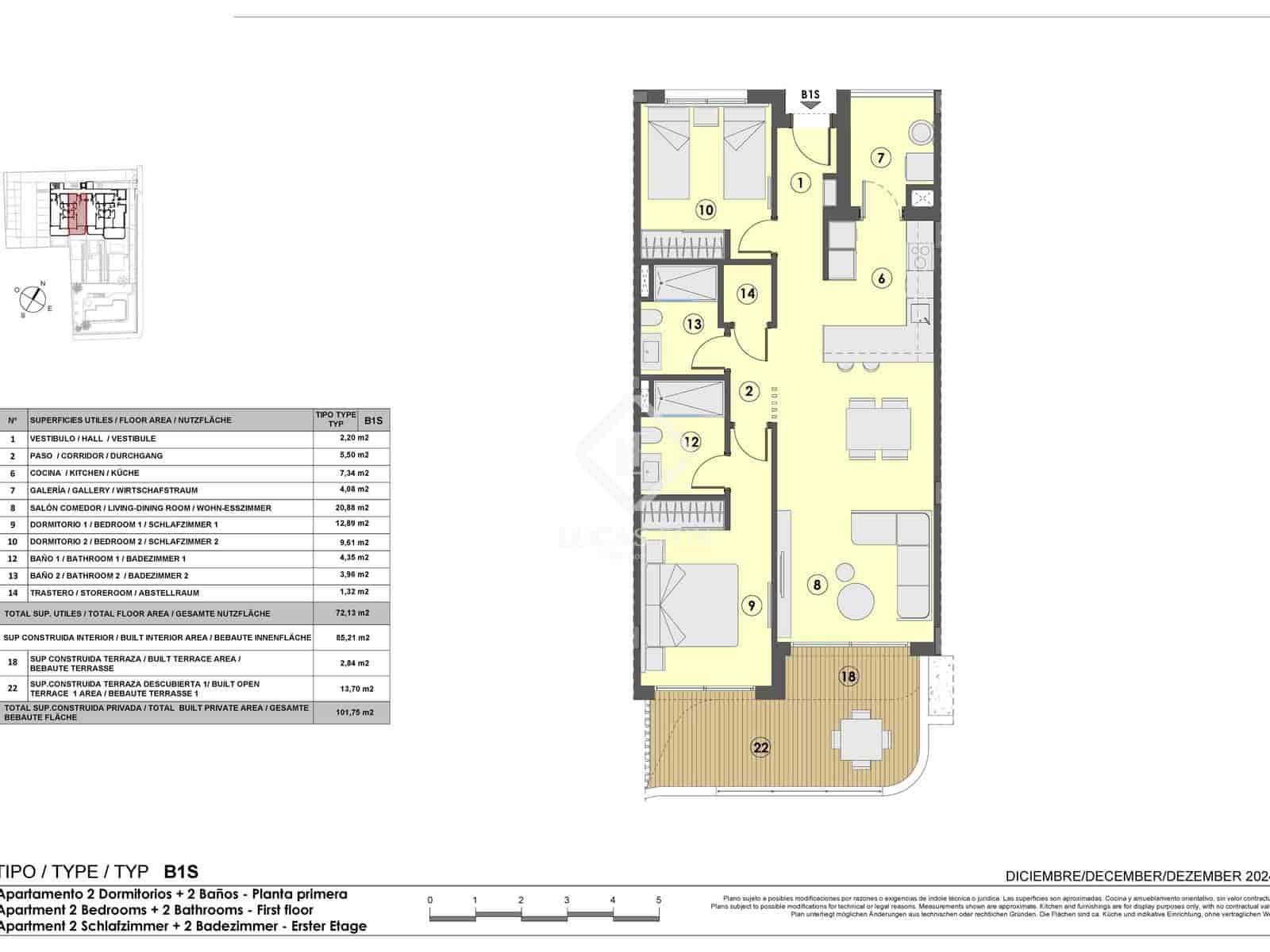 2 soveværelse Lejlighed til salg i Cala Ratjada med swimmingpool garage - € 467.000 (Ref: 9153300)