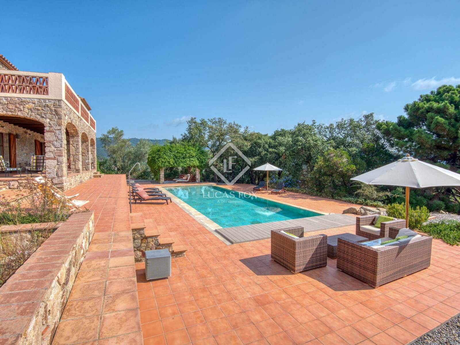 7 bedroom Finca/Country House for sale in Santa Cristina d'Aro with pool garage - € 1,900,000 (Ref: 9171882)