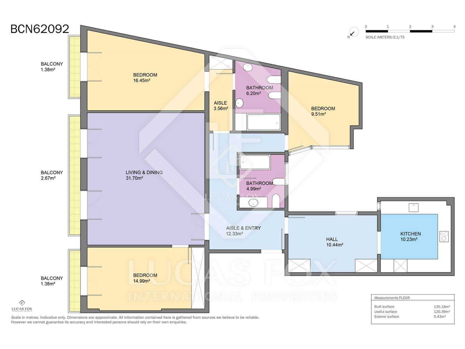 3 chambre Appartement à vendre à Barcelone ville - 980 000 € (Ref: 9181917)