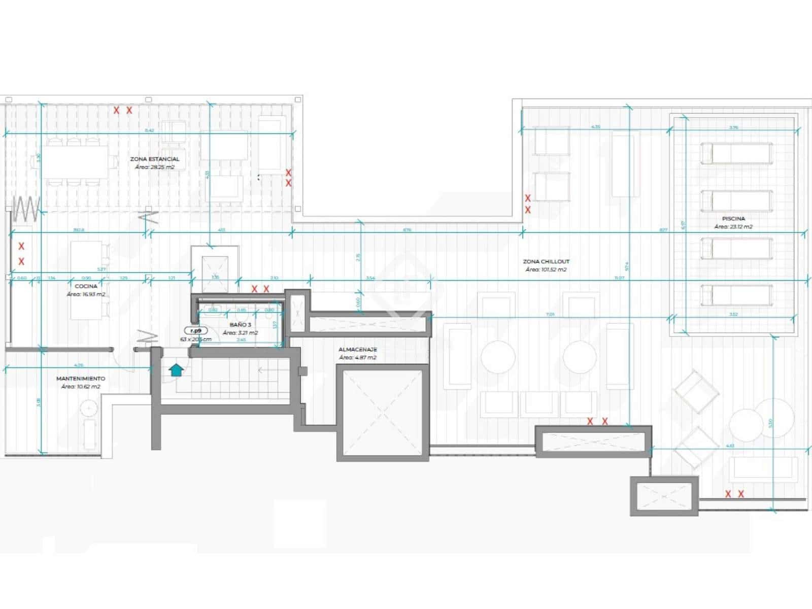 2 soveværelse Penthouse til salg i Madrid by med swimmingpool garage - € 5.900.000 (Ref: 9199923)