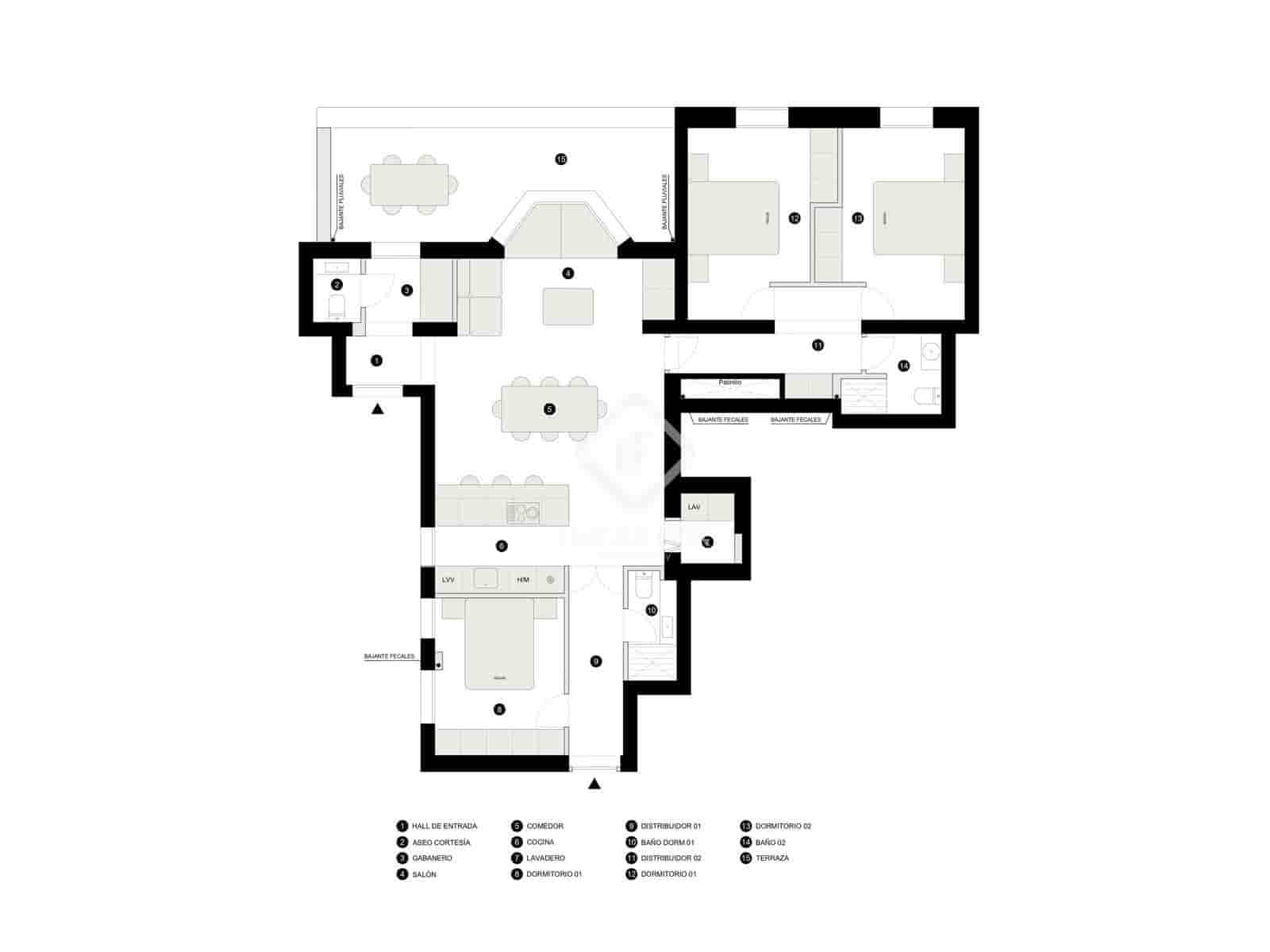 3 sovrum Takvåning till salu i Madrid stad - 2 420 000 € (Ref: 9203511)