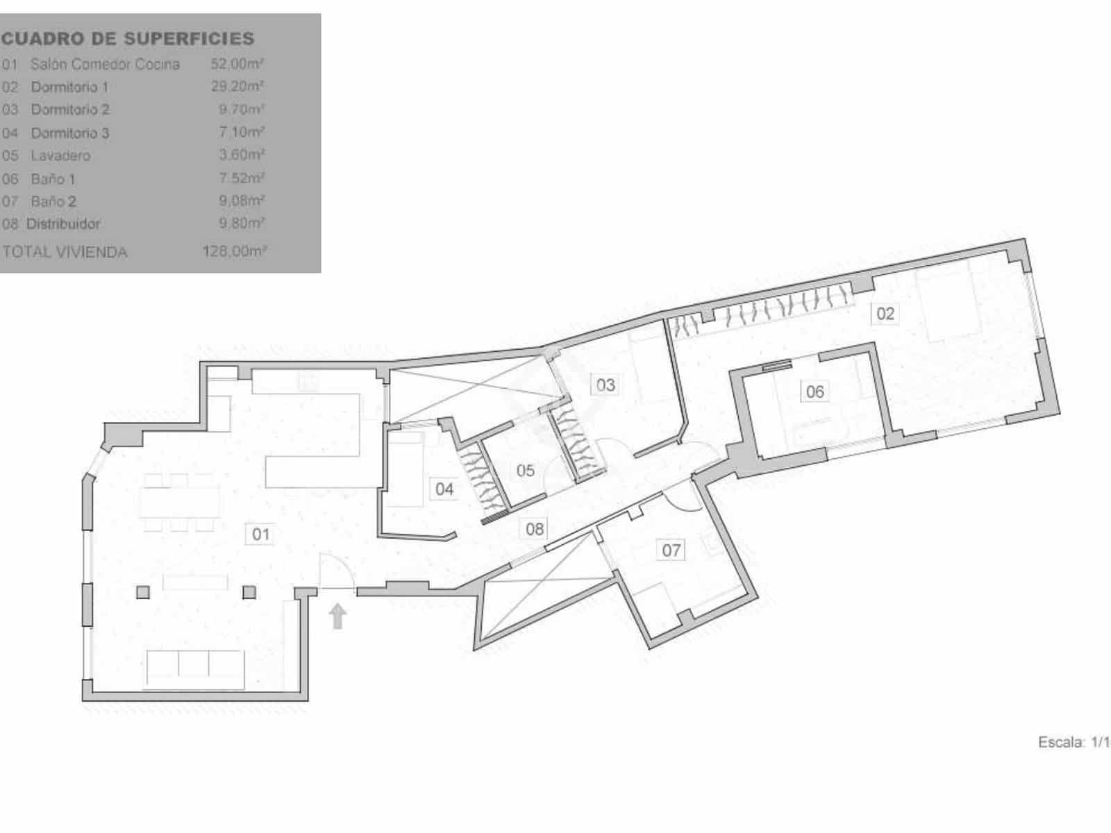 3 slaapkamer Appartement te koop in Valencia stad - € 840.000 (Ref: 9205481)