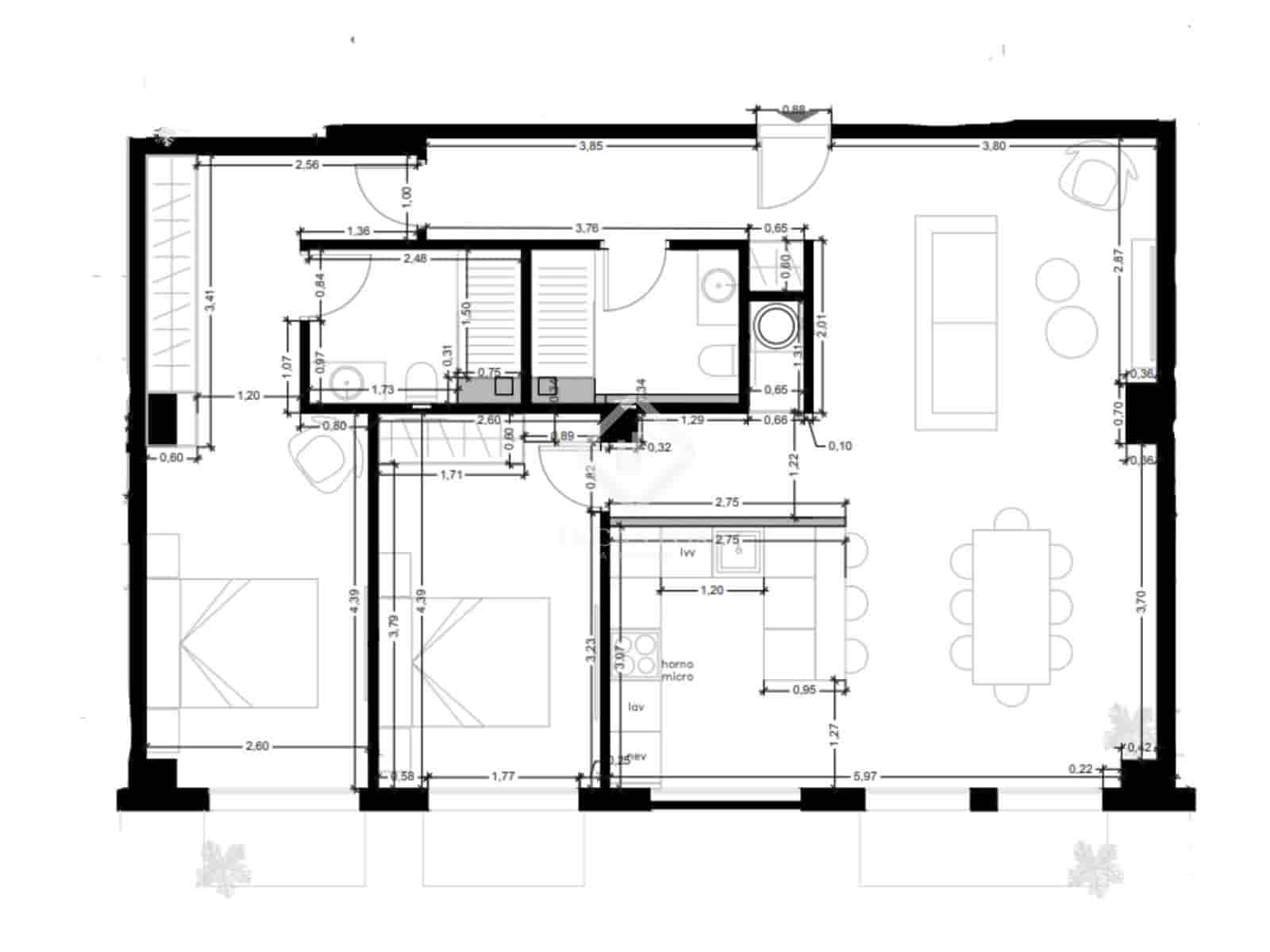 2 camera da letto Appartamento in vendita in Valencia citta con piscina garage - 580.000 € (Rif: 9207805)