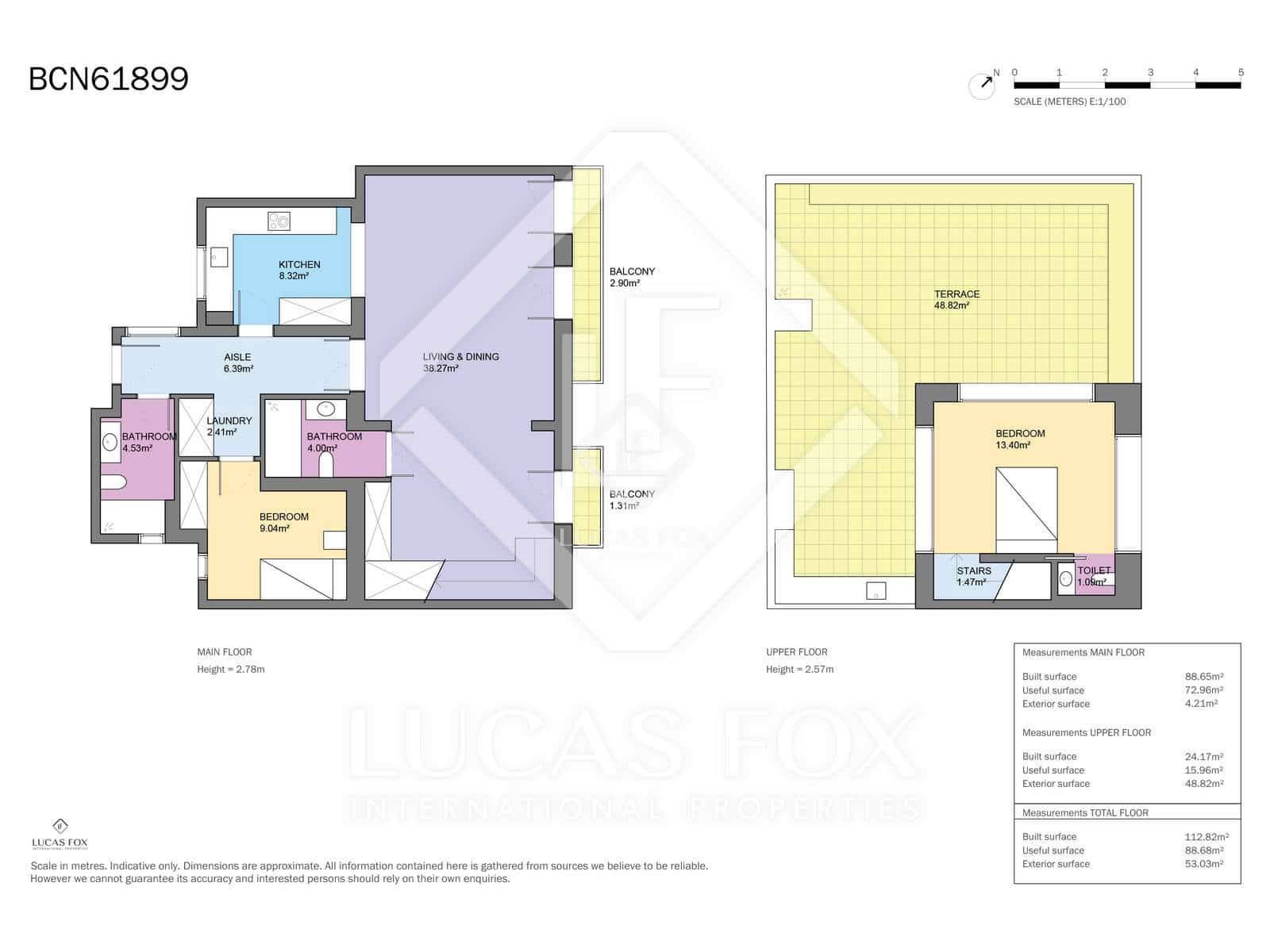 2 slaapkamer Penthouse te koop in Barcelona stad met garage - € 1.700.000 (Ref: 9219358)