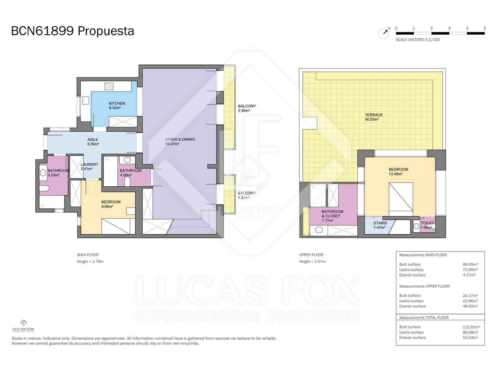 2 slaapkamer Penthouse te koop in Barcelona stad met garage - € 1.700.000 (Ref: 9219358)