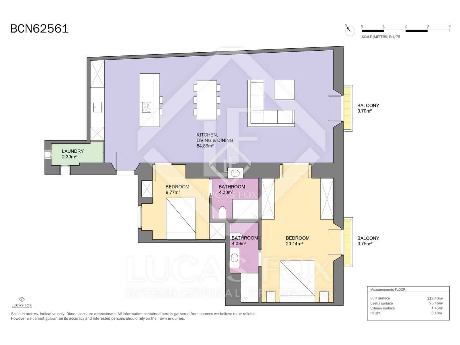 2 soveværelse Lejlighed til salg i Barcelona by - € 1.200.000 (Ref: 9221357)