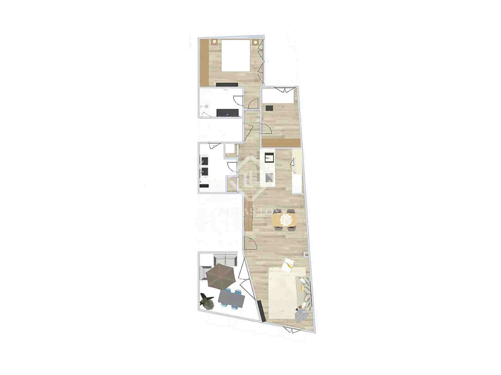 2 soveværelse Penthouse til salg i Valencia by - € 795.000 (Ref: 9227730)