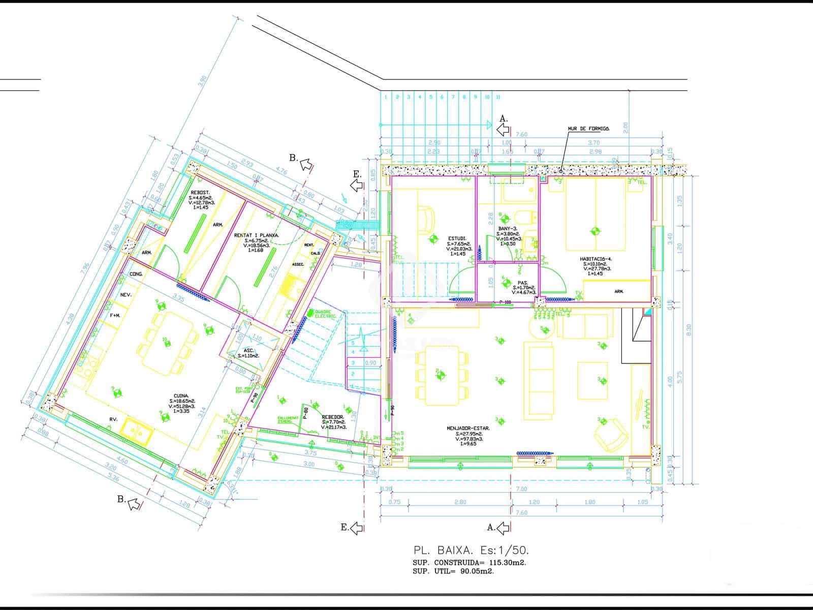 4 soverom Villa til salgs i Vallromanes med svømmebasseng garasje - € 790 000 (Ref: 9241150)