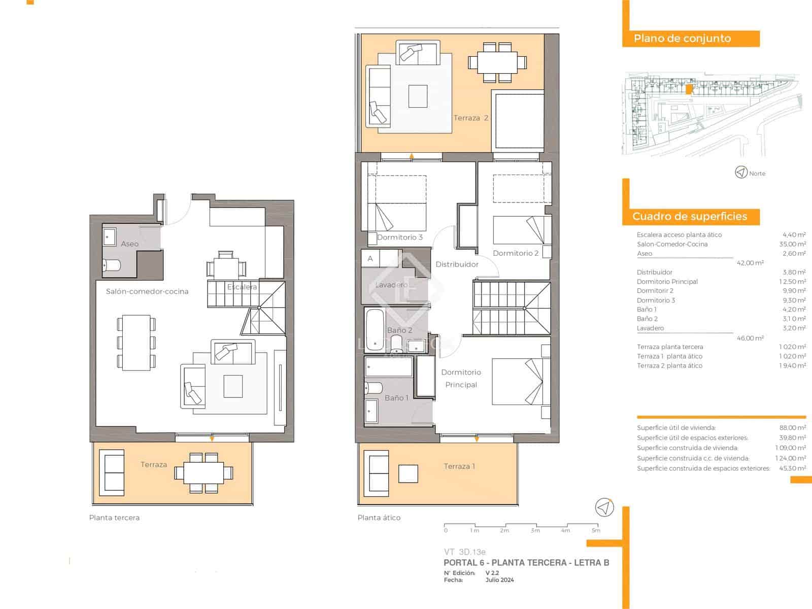 3 soverom Penthouse til salgs i Ibiza by med svømmebasseng garasje - € 819 400 (Ref: 9245673)