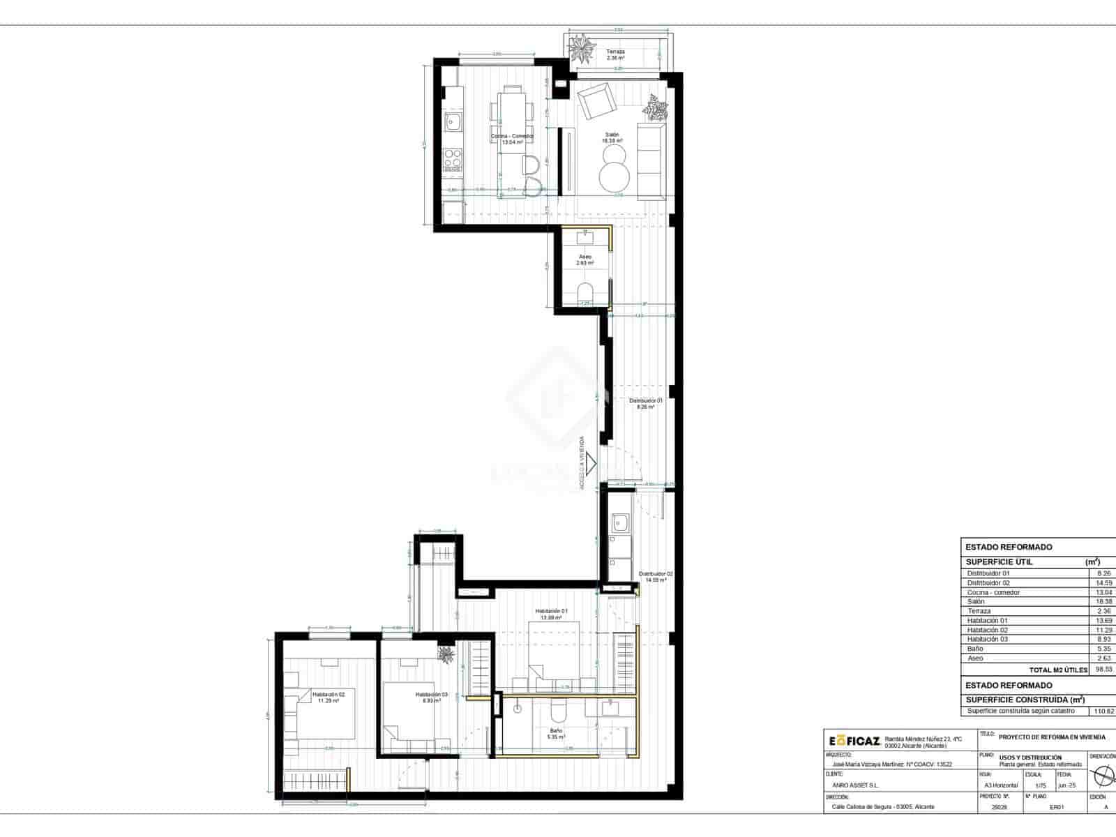 3 slaapkamer Appartement te koop in Alicante stad - € 420.000 (Ref: 9255785)