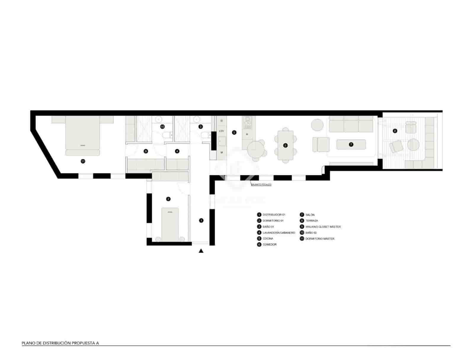 3 sovrum Takvåning till salu i Madrid stad - 1 350 000 € (Ref: 9256205)