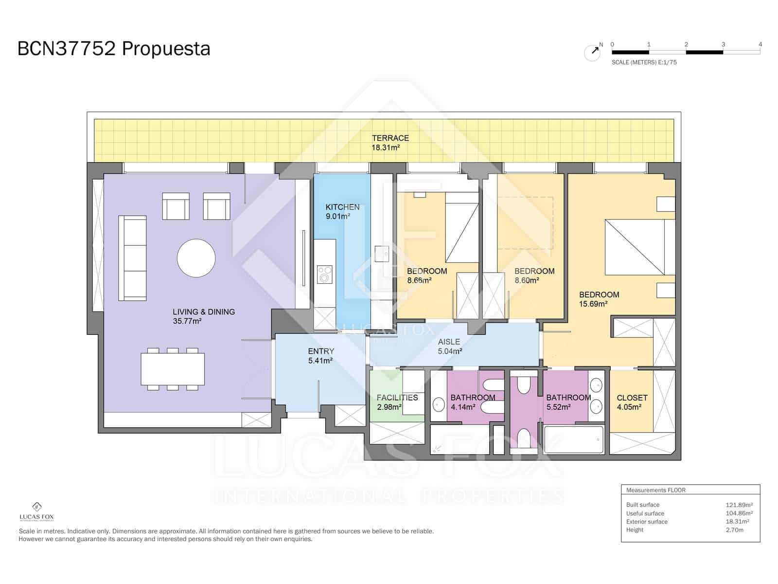 4 Zimmer Apartment zu verkaufen in Barcelona Stadt mit Garage - 1.650.000 € (Ref: 9263824)