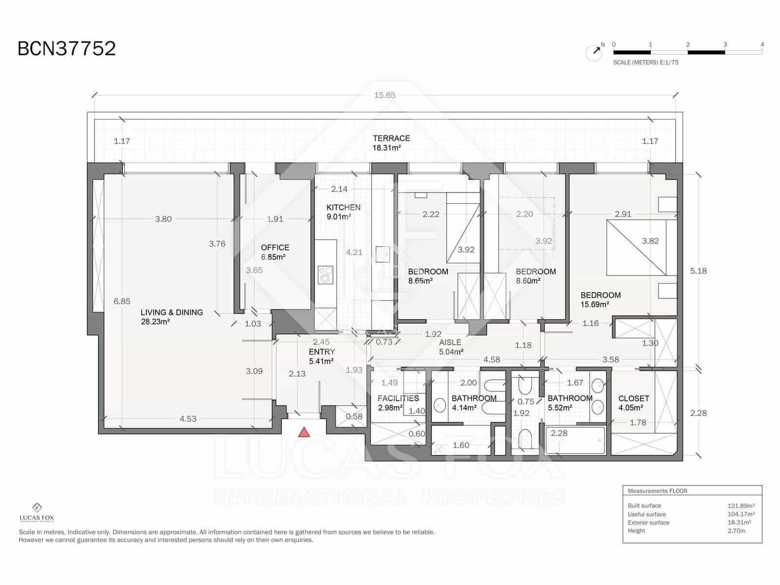 4 Zimmer Apartment zu verkaufen in Barcelona Stadt mit Garage - 1.650.000 € (Ref: 9263824)