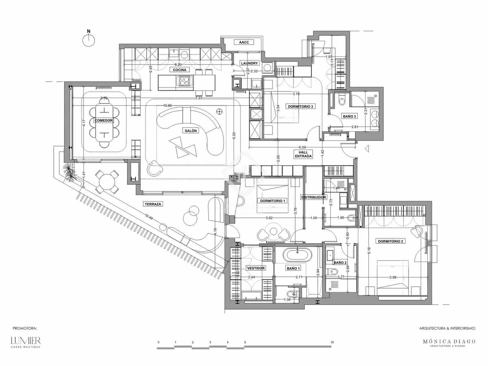 3 soveværelse Lejlighed til salg i Madrid by med garage - € 5.500.000 (Ref: 9267676)