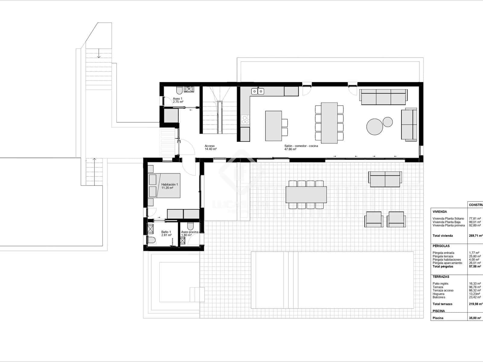 4 makuuhuone Huvila myytävänä paikassa Javea / Xabia mukana uima-altaan 
autotalli - 990 000 € (Ref: 9271726)
