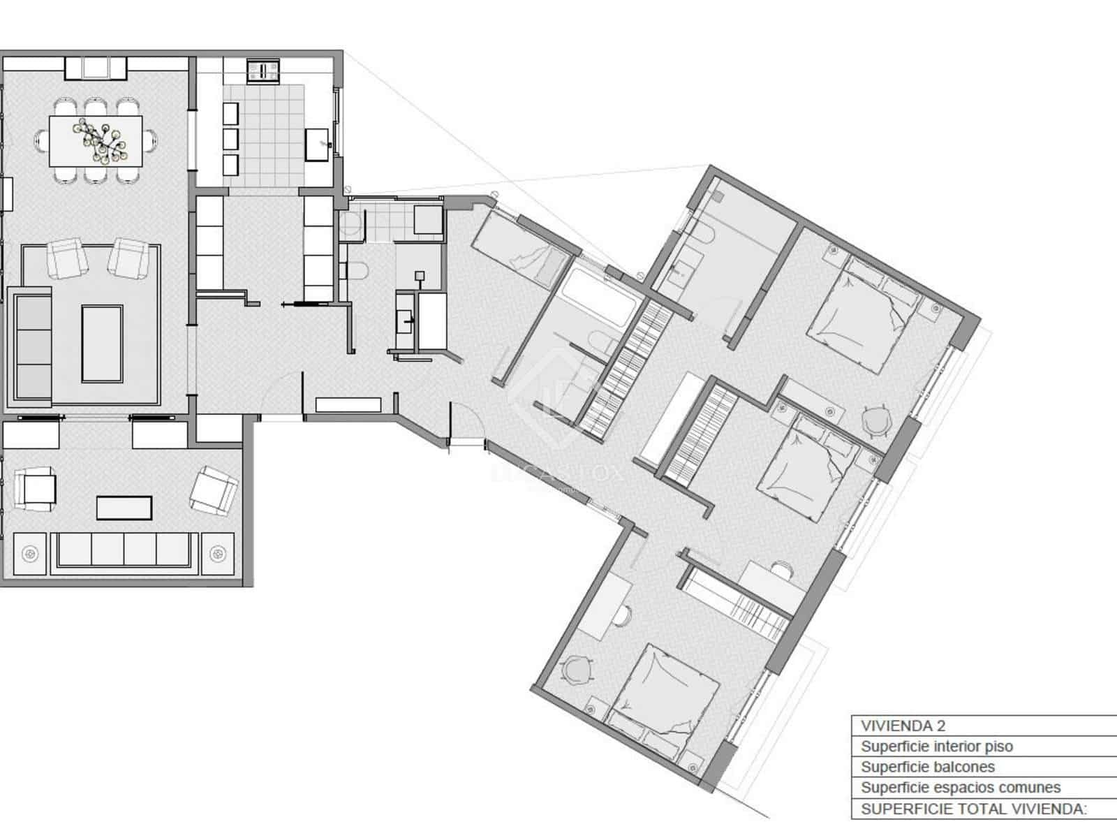 4 chambre Appartement à vendre à Barcelone ville - 1 590 000 € (Ref: 9273051)