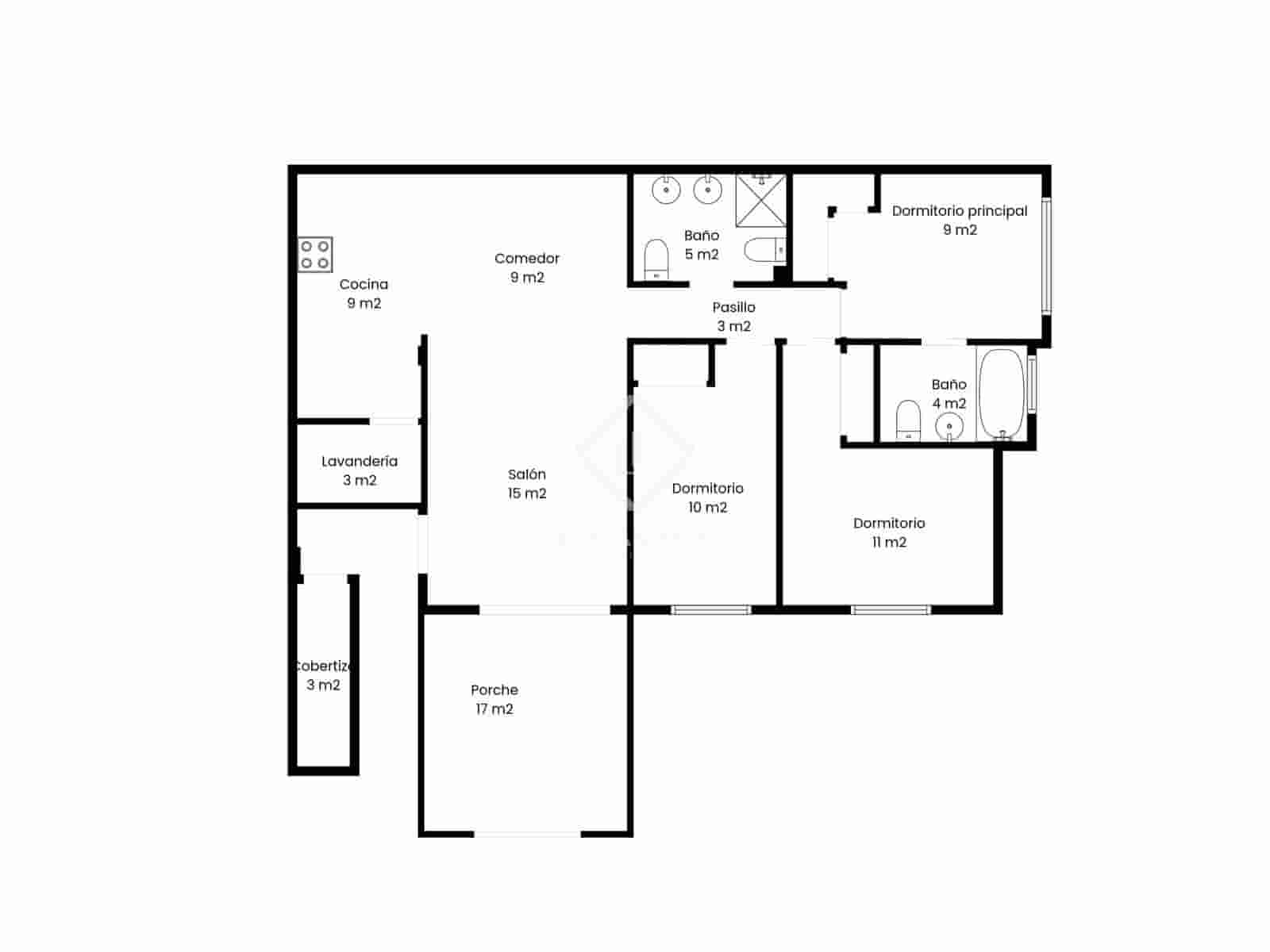 3 makuuhuone Huoneisto myytävänä paikassa Altea mukana uima-altaan 
autotalli - 280 000 € (Ref: 9297092)