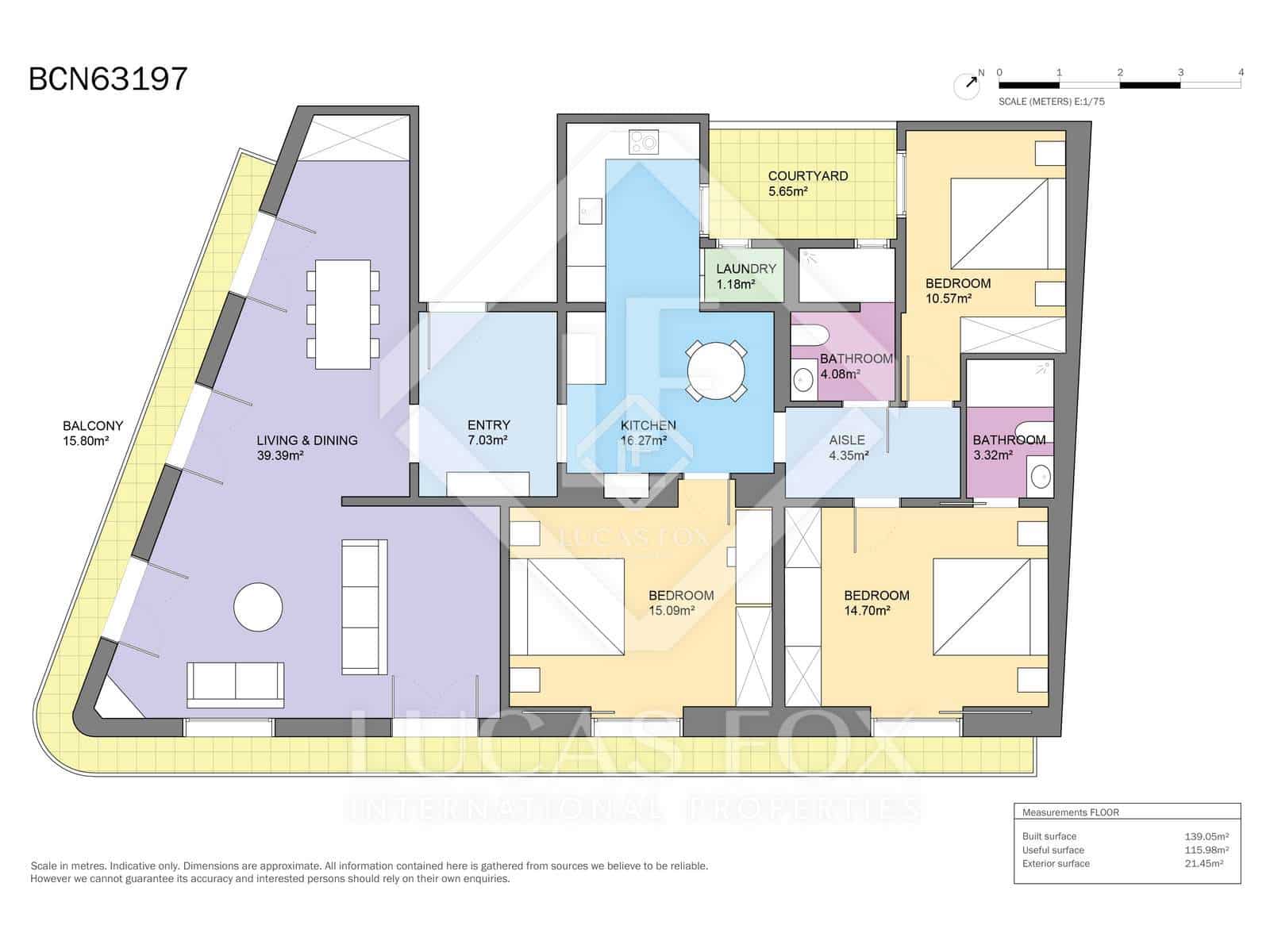 3 chambre Appartement à vendre à Barcelone ville - 1 185 000 € (Ref: 9298964)