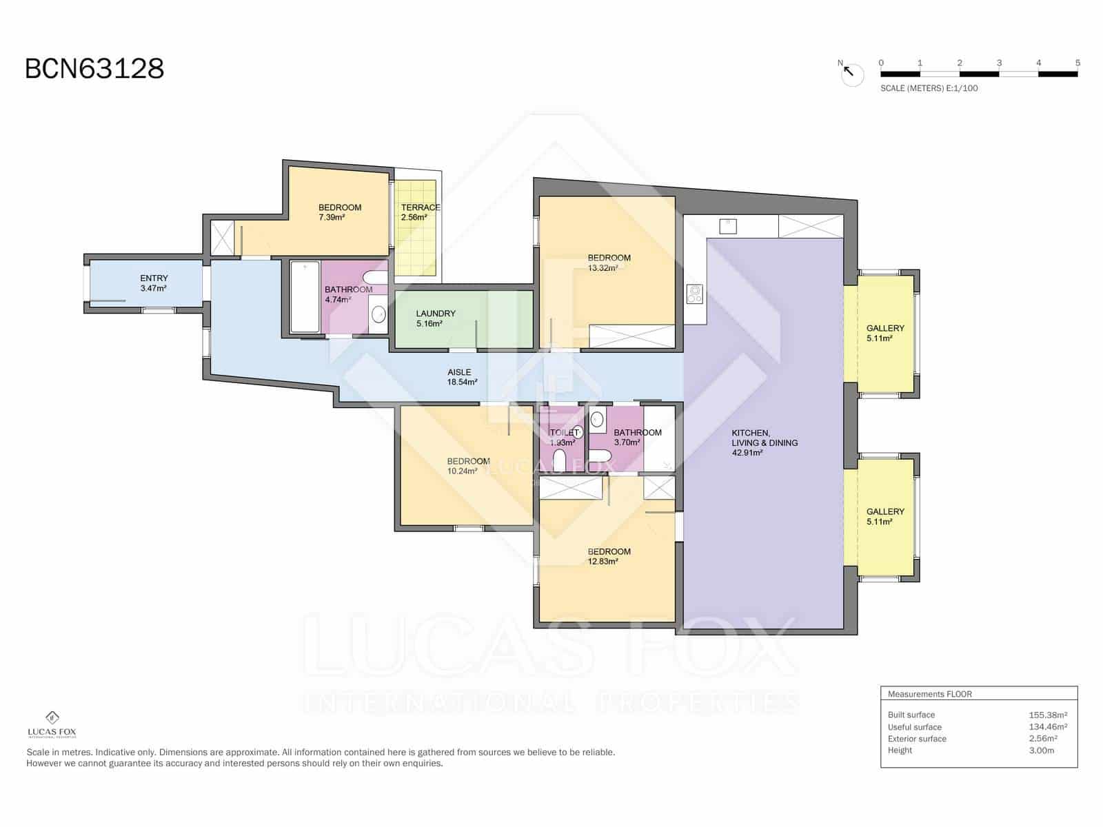 3 makuuhuone Huoneisto myytävänä paikassa Barcelona kaupunki - 1 180 000 € (Ref: 9298965)