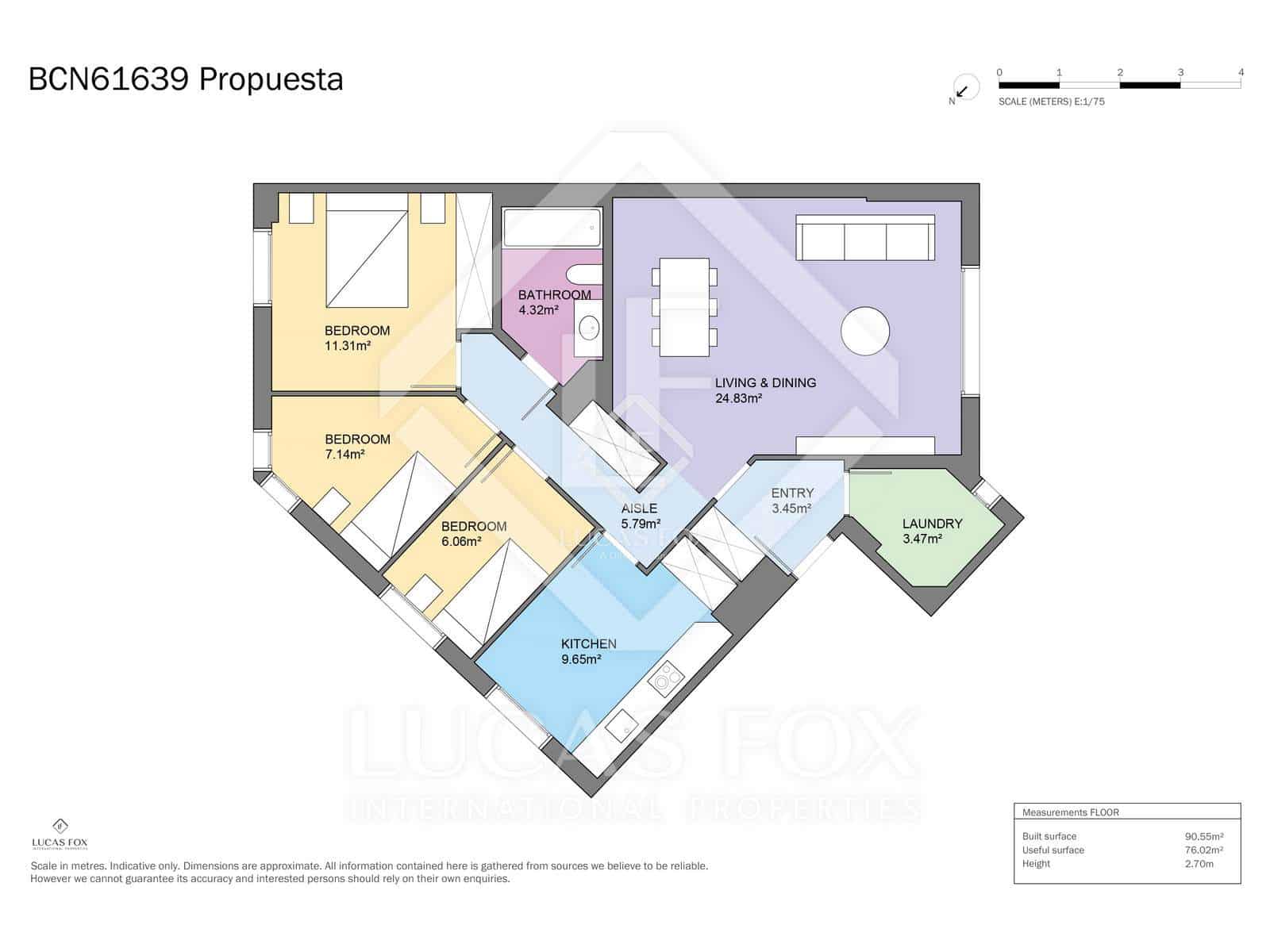 2 makuuhuone Huoneisto myytävänä paikassa Barcelona kaupunki mukana 
autotalli - 570 000 € (Ref: 9306966)