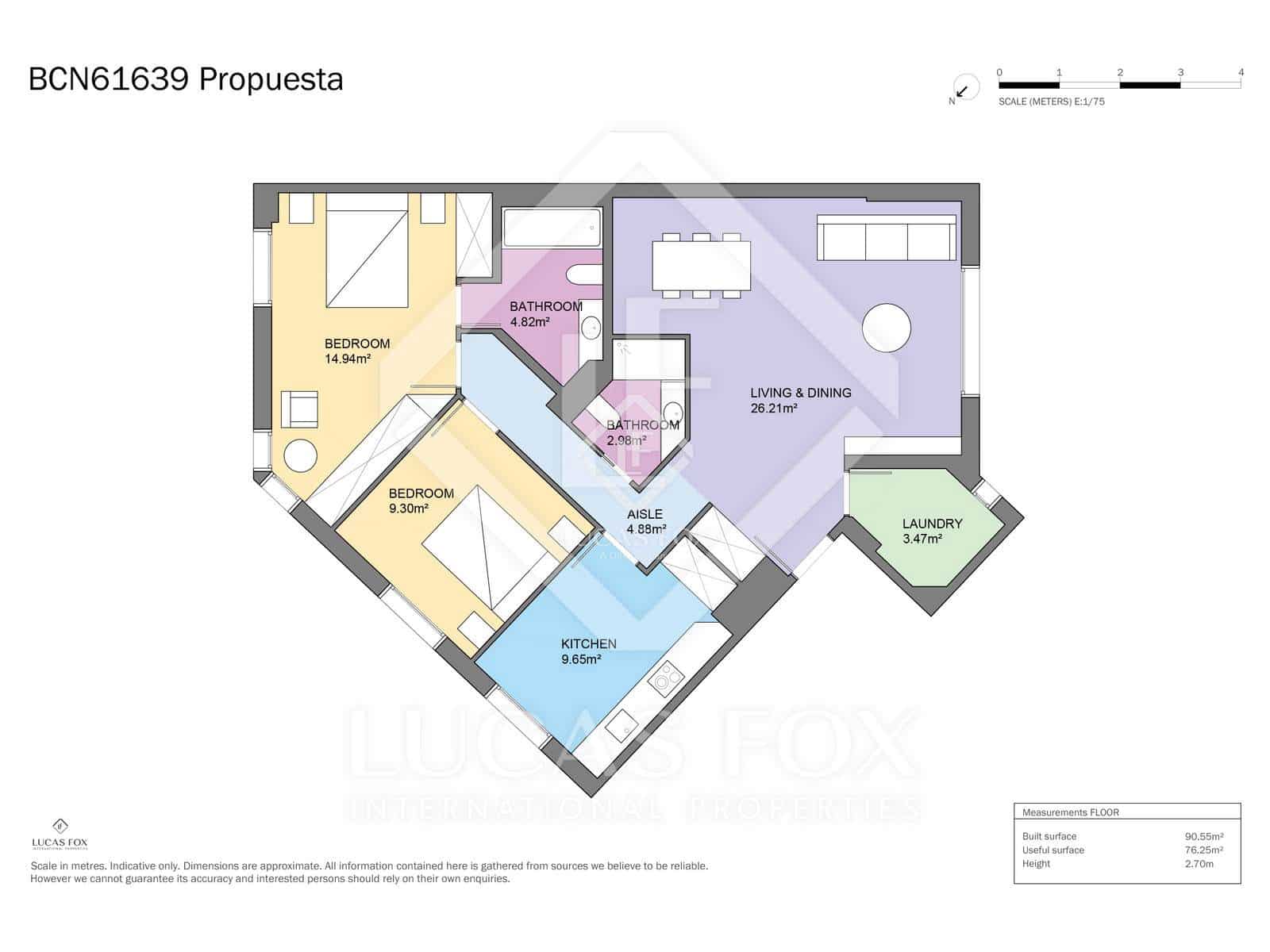 2 makuuhuone Huoneisto myytävänä paikassa Barcelona kaupunki mukana 
autotalli - 570 000 € (Ref: 9306966)