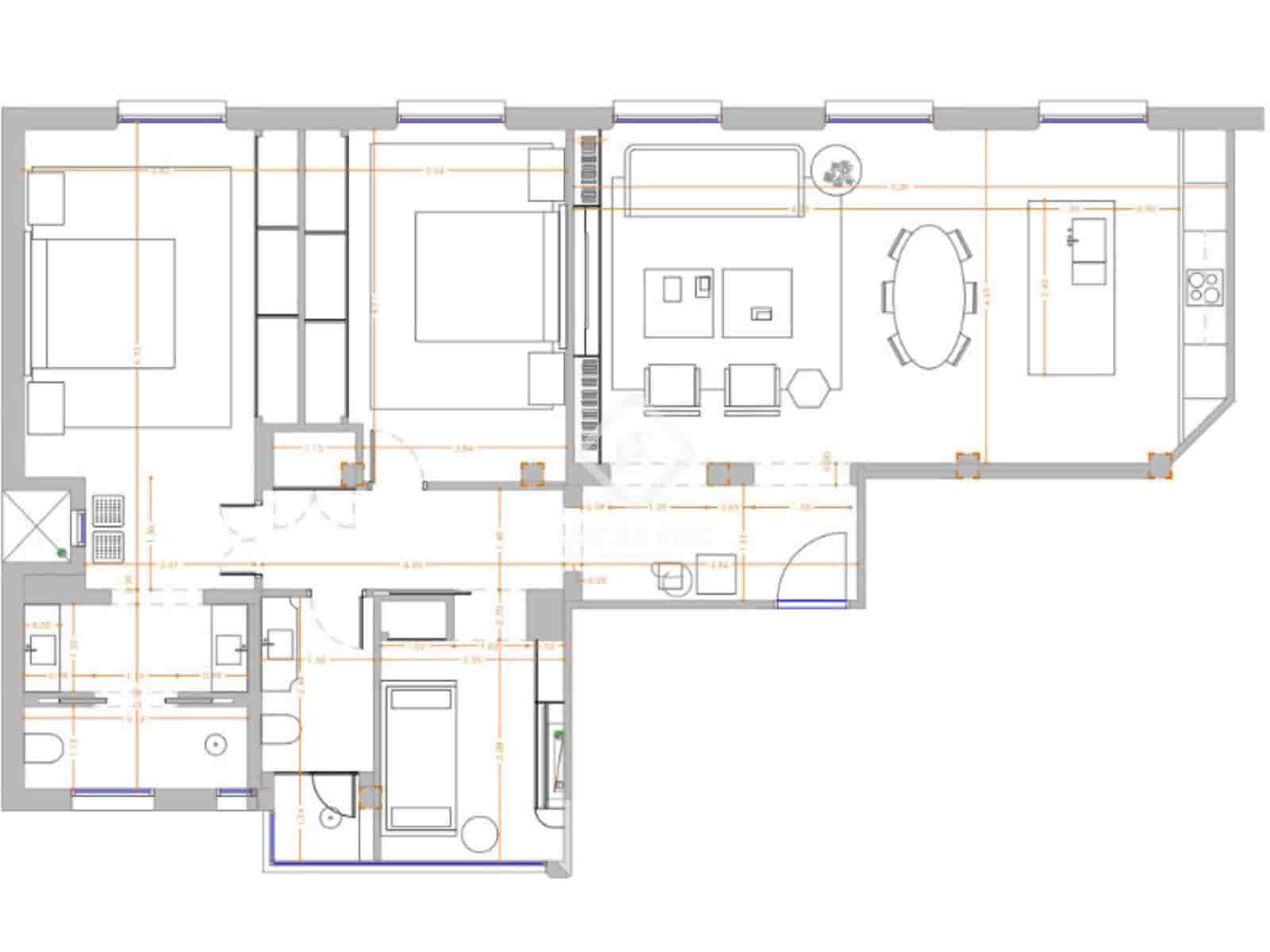 2 soveværelse Lejlighed til salg i Madrid by - € 2.200.000 (Ref: 9307108)