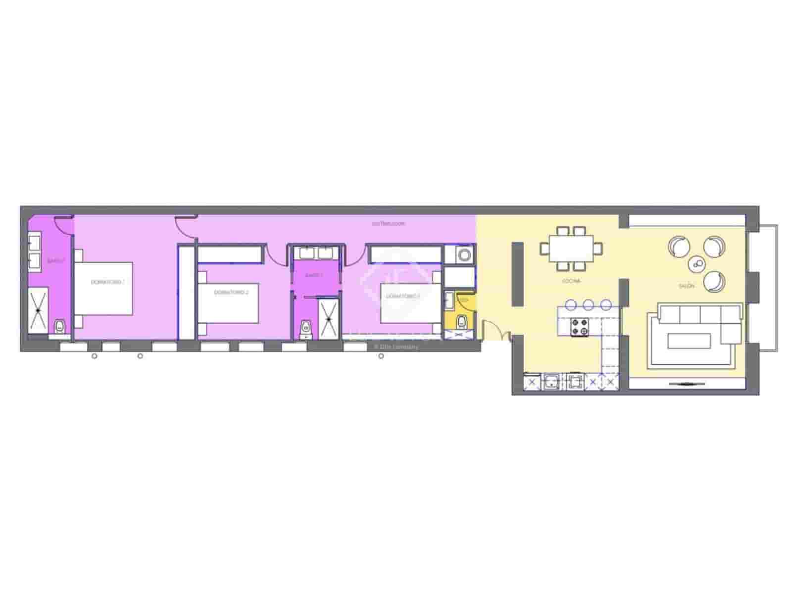 3 Zimmer Apartment zu verkaufen in Madrid Stadt - 1.400.000 € (Ref: 9309020)