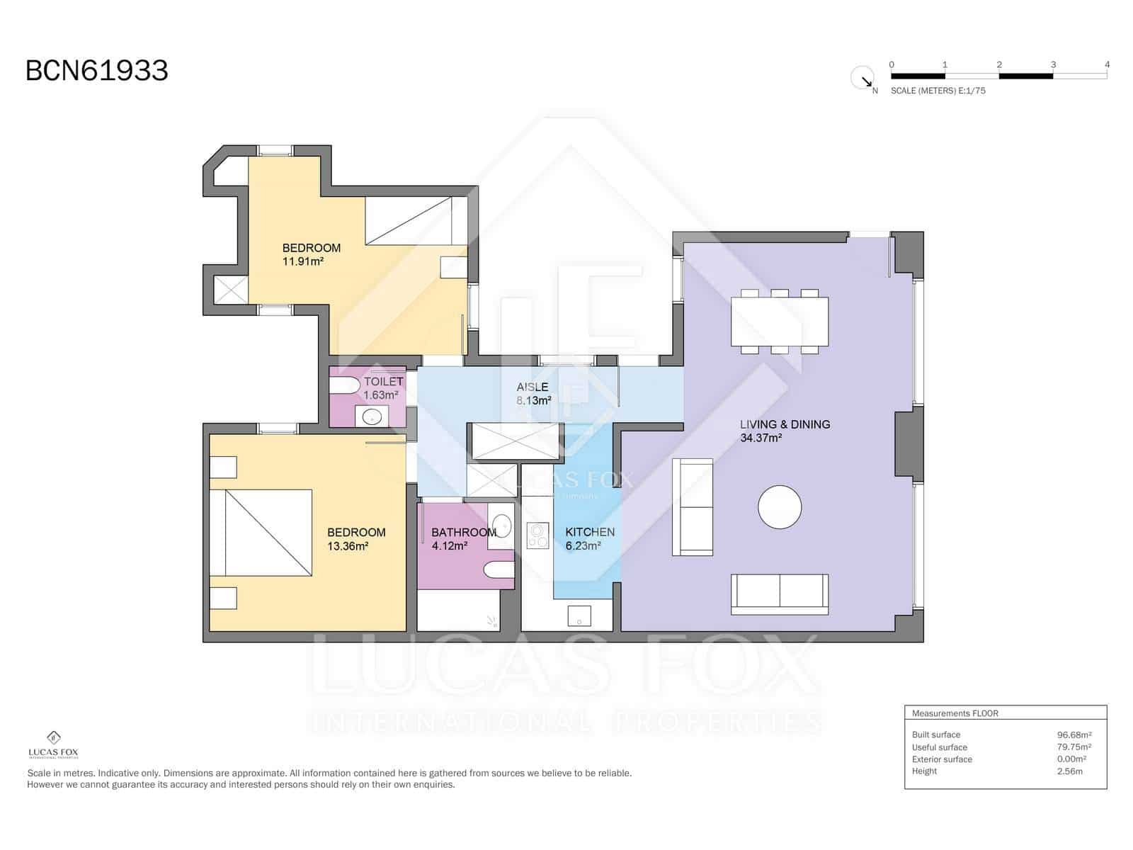 2 makuuhuone Huoneisto myytävänä paikassa Barcelona kaupunki - 590 000 € (Ref: 9311919)