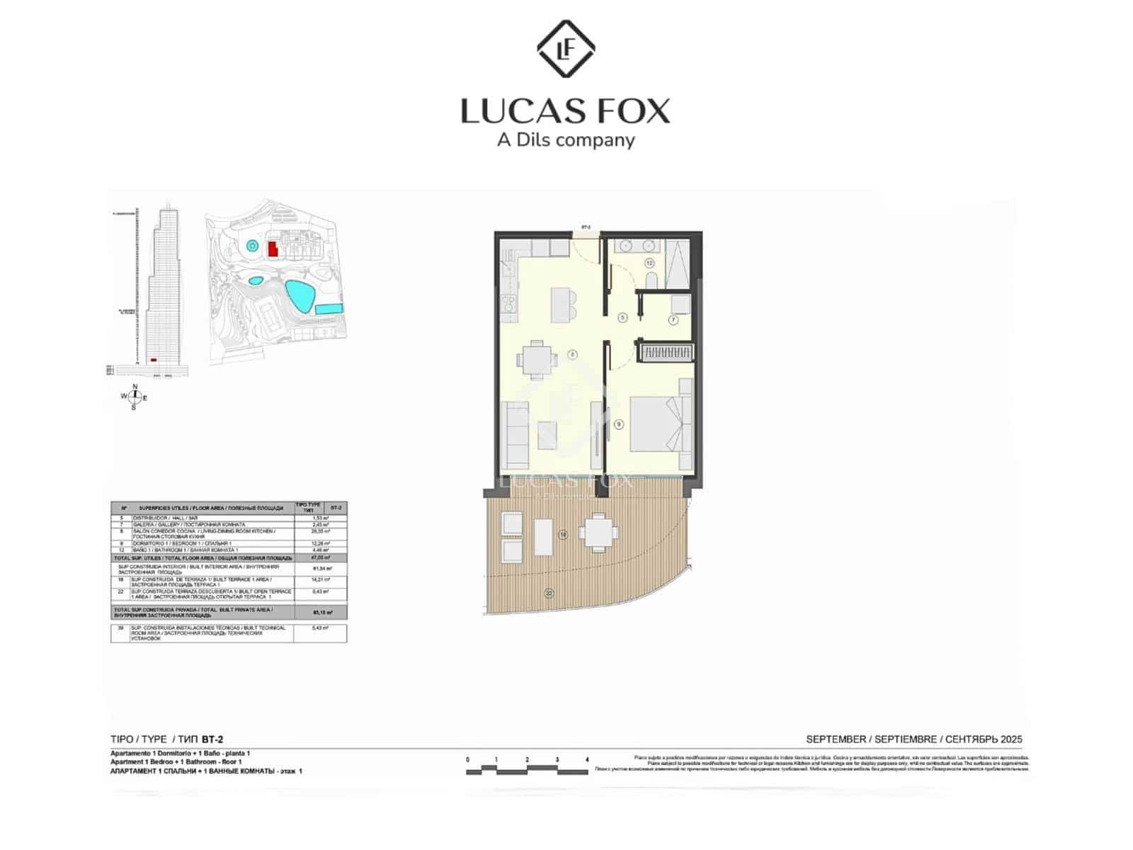 1 soveværelse Lejlighed til salg i Benidorm med swimmingpool garage - € 525.000 (Ref: 9314279)