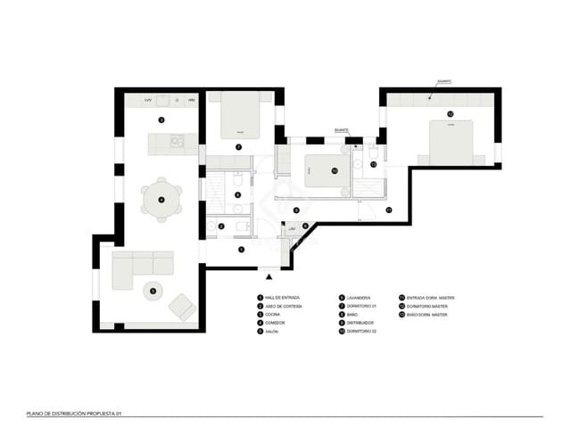 3 makuuhuone Huoneisto myytävänä paikassa Goya, Madrid kaupunki - 1 495 000 € (Ref: 9325619)