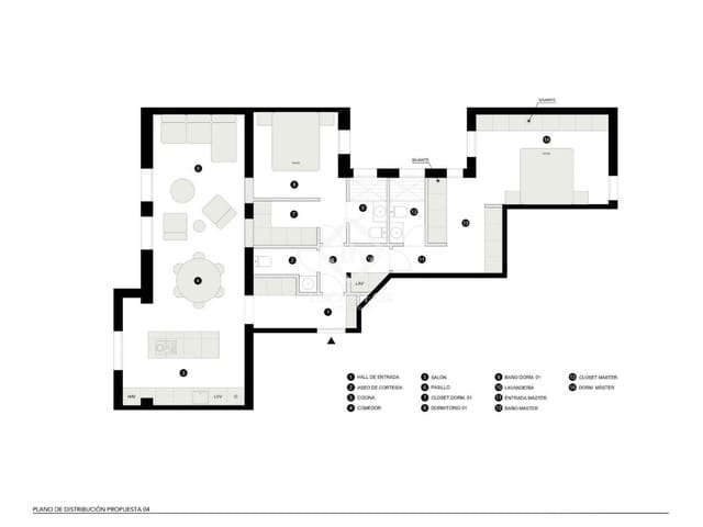 3 makuuhuone Huoneisto myytävänä paikassa Goya, Madrid kaupunki - 1 495 000 € (Ref: 9325619)