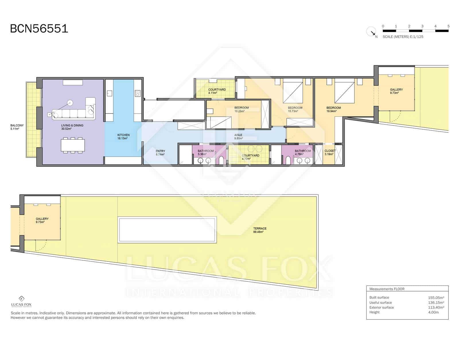 3 chambre Appartement à vendre à Barcelone ville - 1 660 000 € (Ref: 9328332)