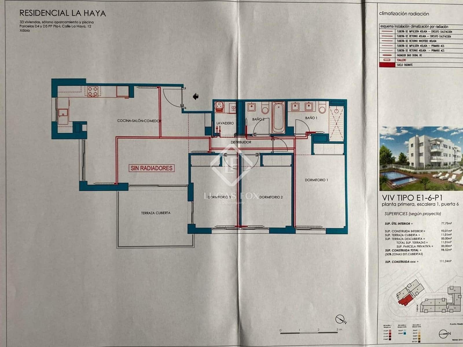 3 bedroom Apartment for sale in Javea / Xabia with pool garage - € 479,000 (Ref: 9331724)