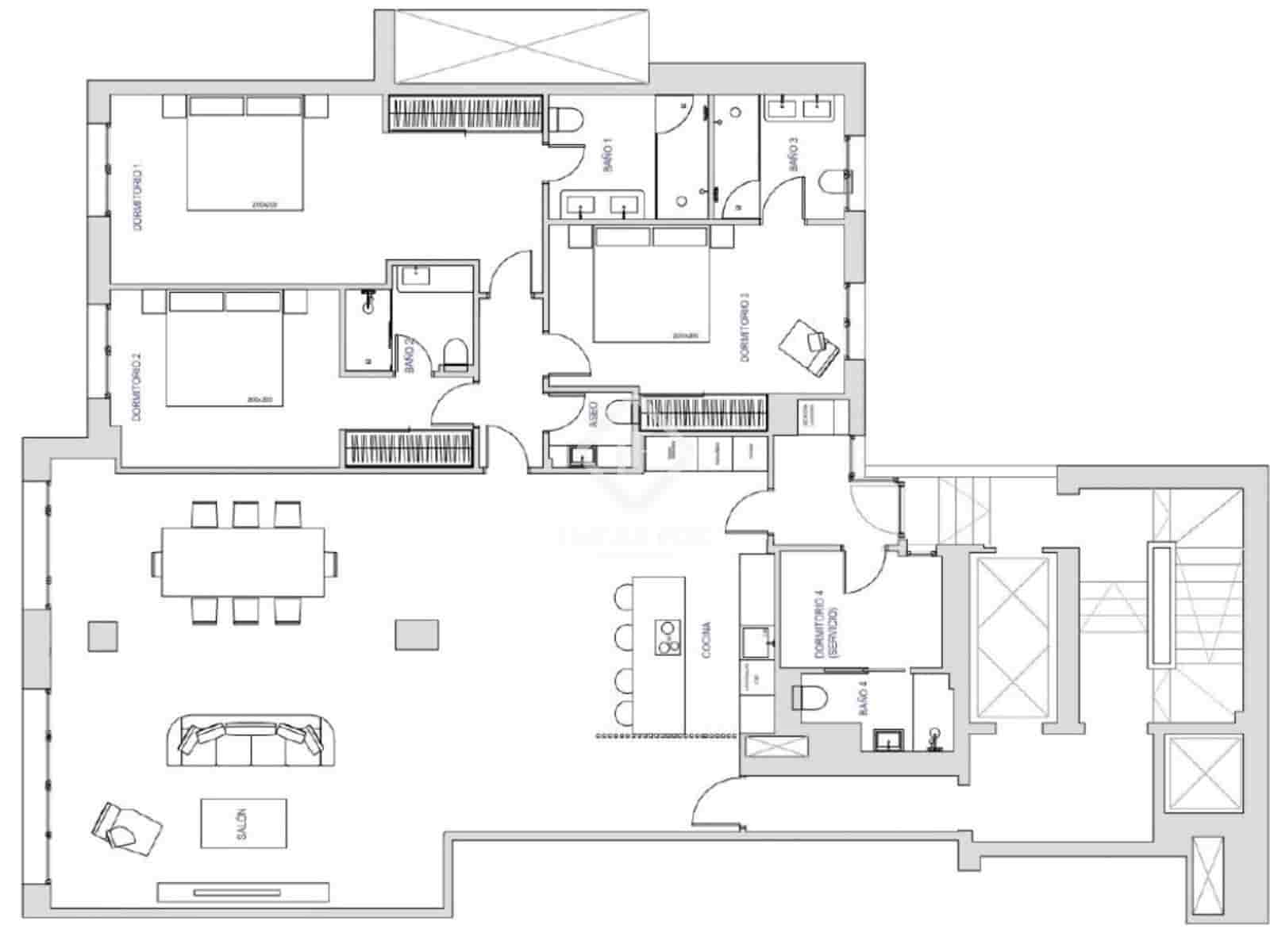 4 slaapkamer Appartement te koop in Madrid stad - € 3.750.000 (Ref: 9340088)