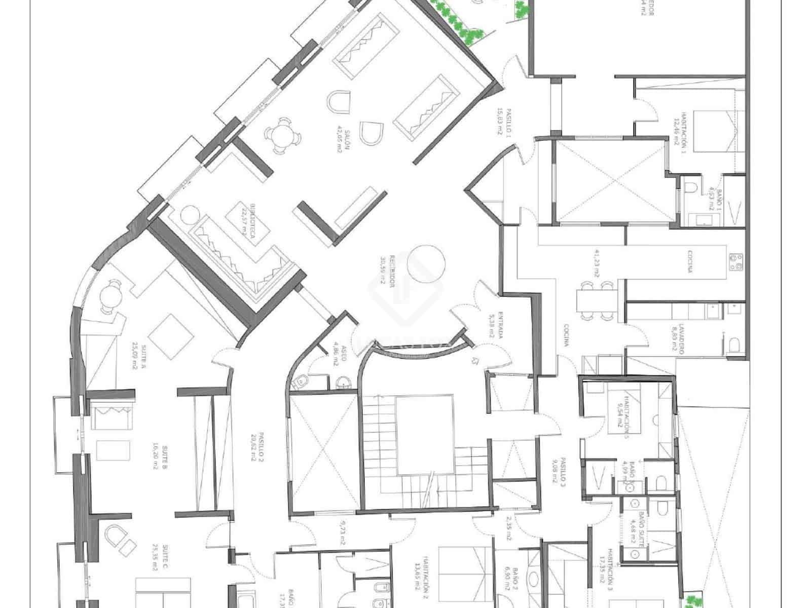 5 quarto Apartamento para arrendar em Barcelona cidade - 20 000 € (Ref: 9343409)