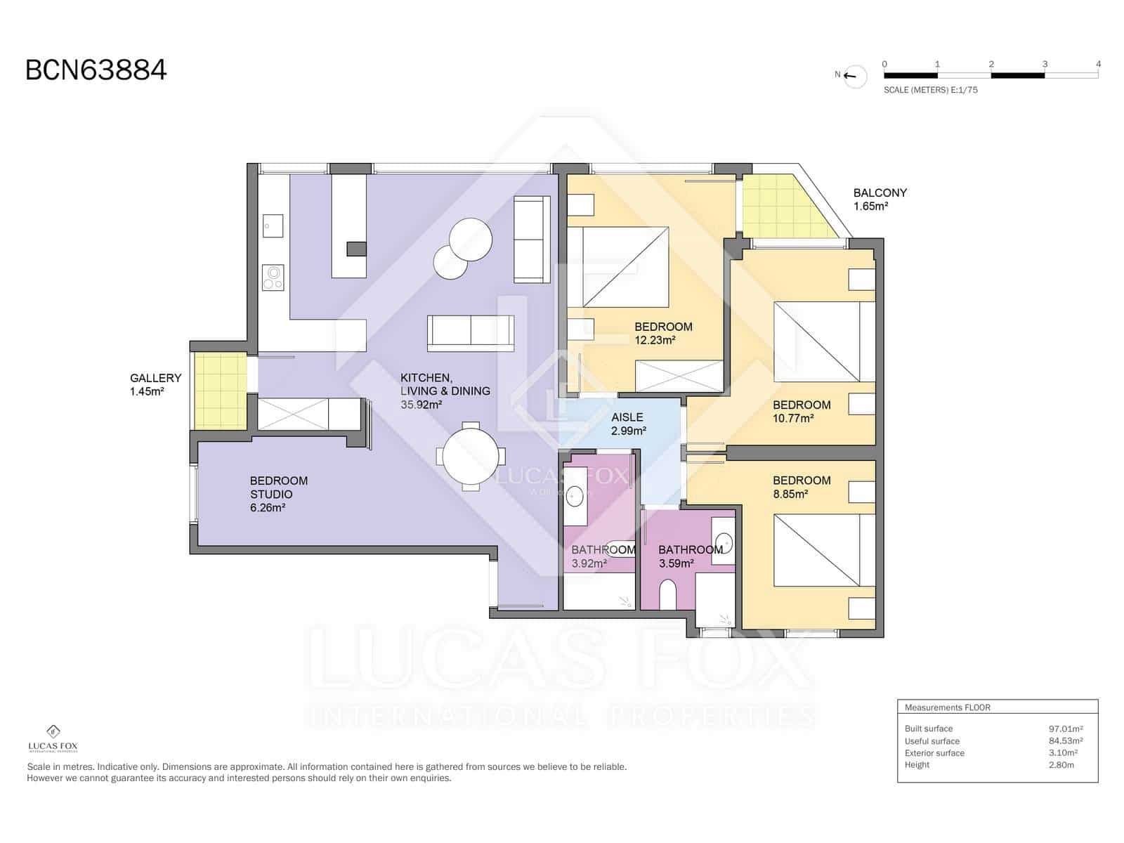 3 chambre Appartement à vendre à Barcelone ville - 945 000 € (Ref: 9345654)