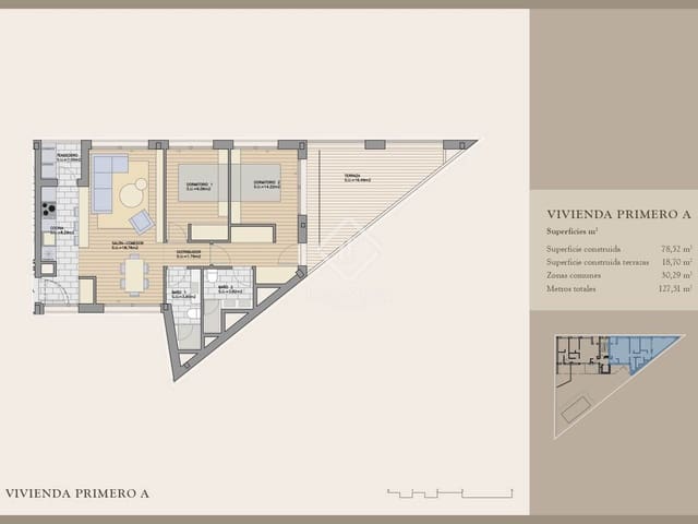 2 soverom Leilighet til salgs i Madrid by med svømmebasseng garasje - € 717 000 (Ref: 9345656)