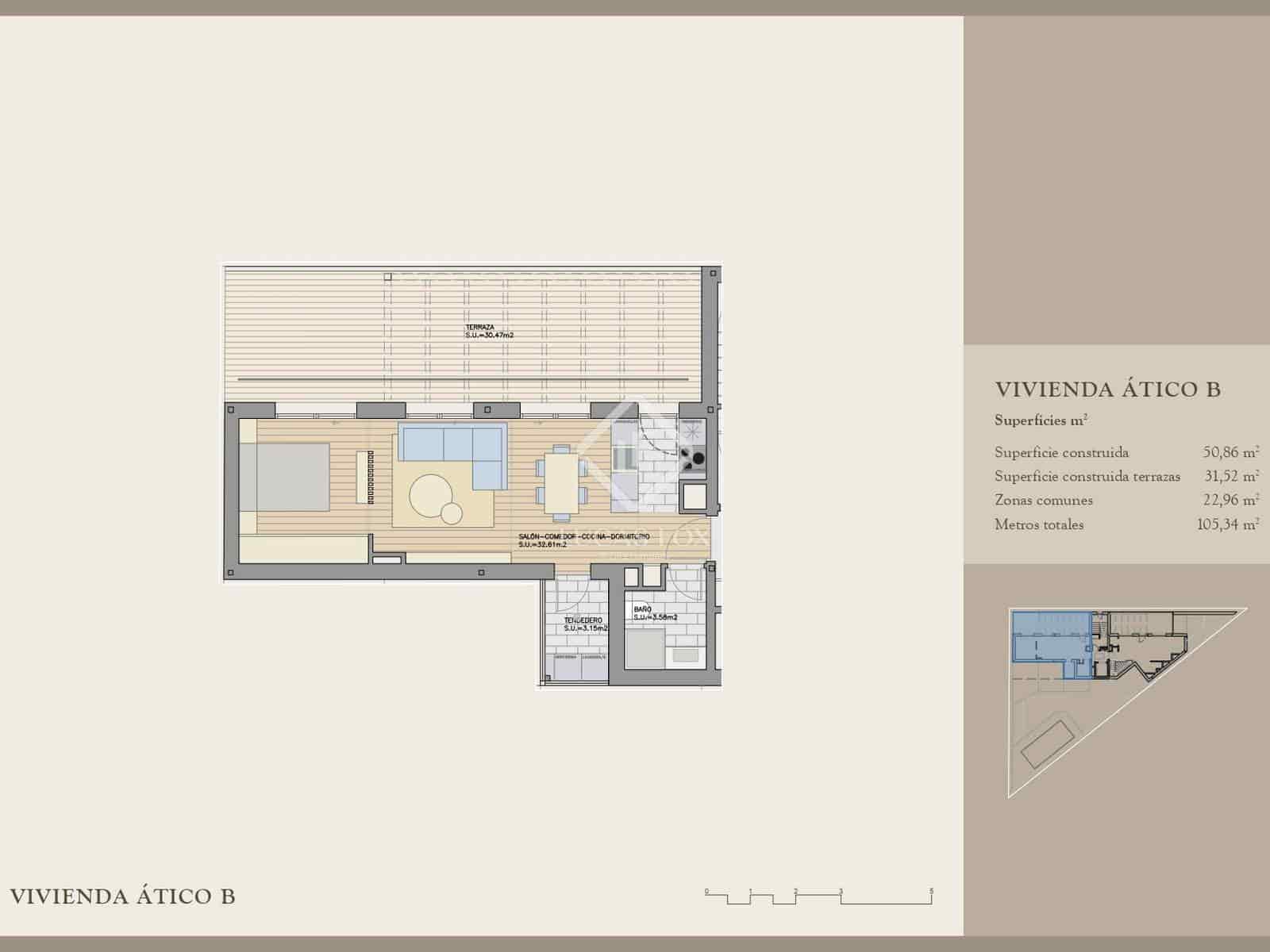 2 slaapkamer Appartement te koop in Madrid stad met zwembad garage - € 749.600 (Ref: 9345658)