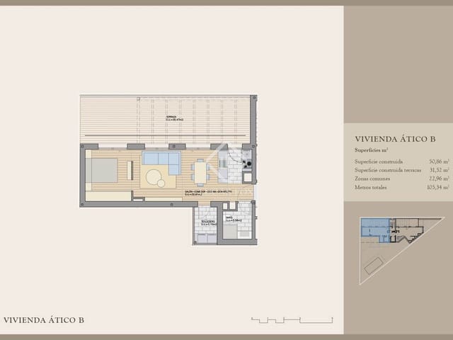 2 slaapkamer Appartement te koop in Madrid stad met zwembad garage - € 749.600 (Ref: 9345658)