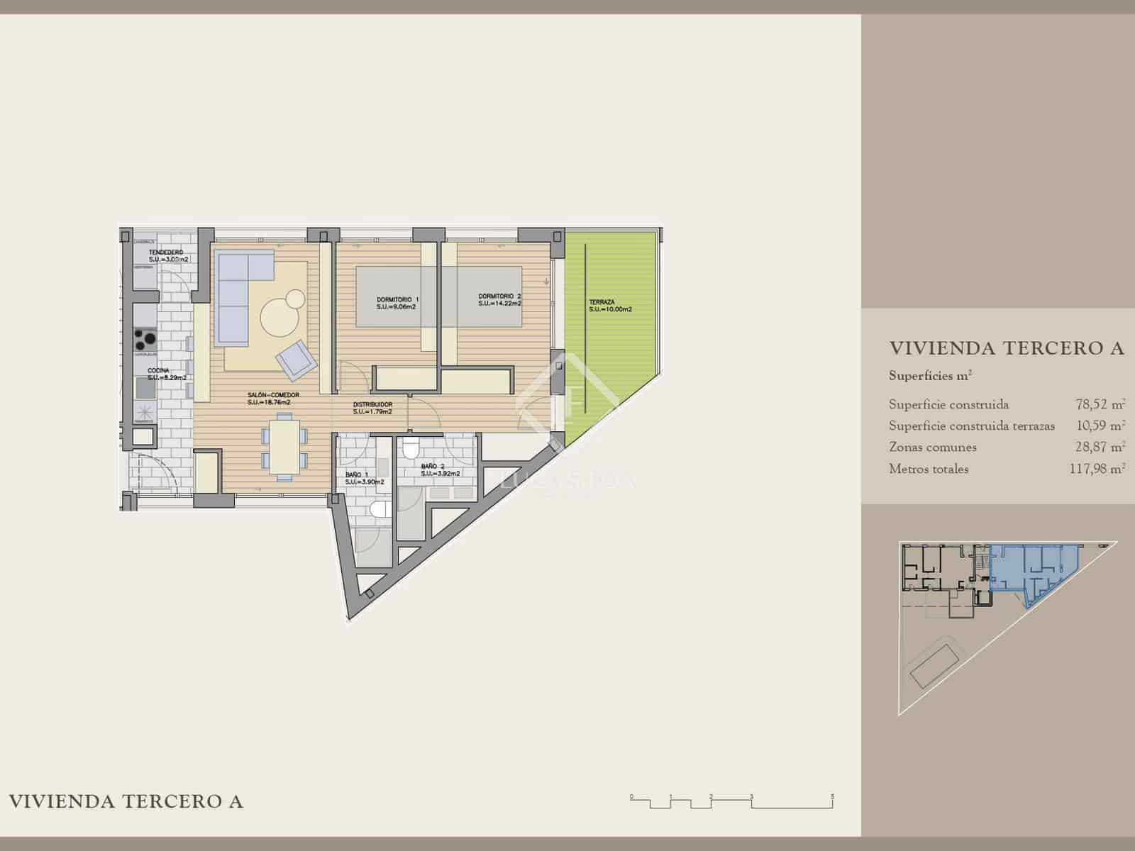 2 sovrum Lägenhet till salu i Madrid stad med pool garage - 717 100 € (Ref: 9345659)