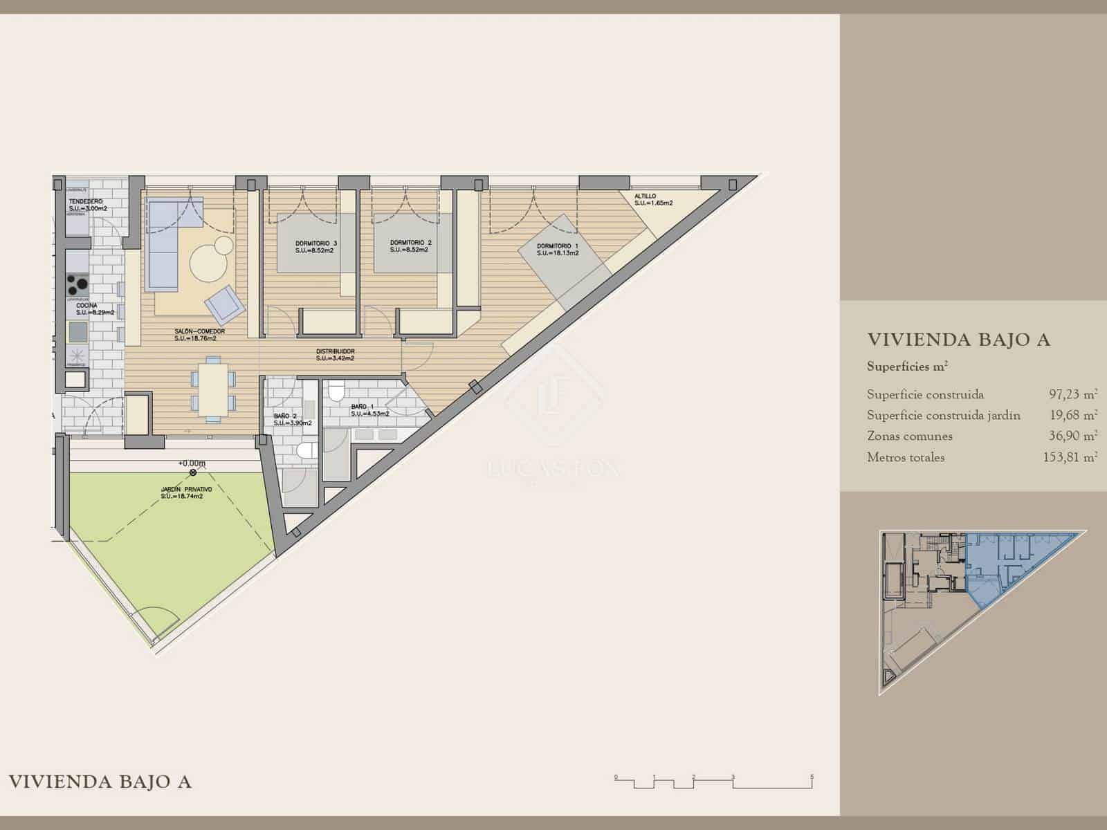 3 soveværelse Lejlighed til salg i Madrid by med swimmingpool garage - € 790.000 (Ref: 9345660)