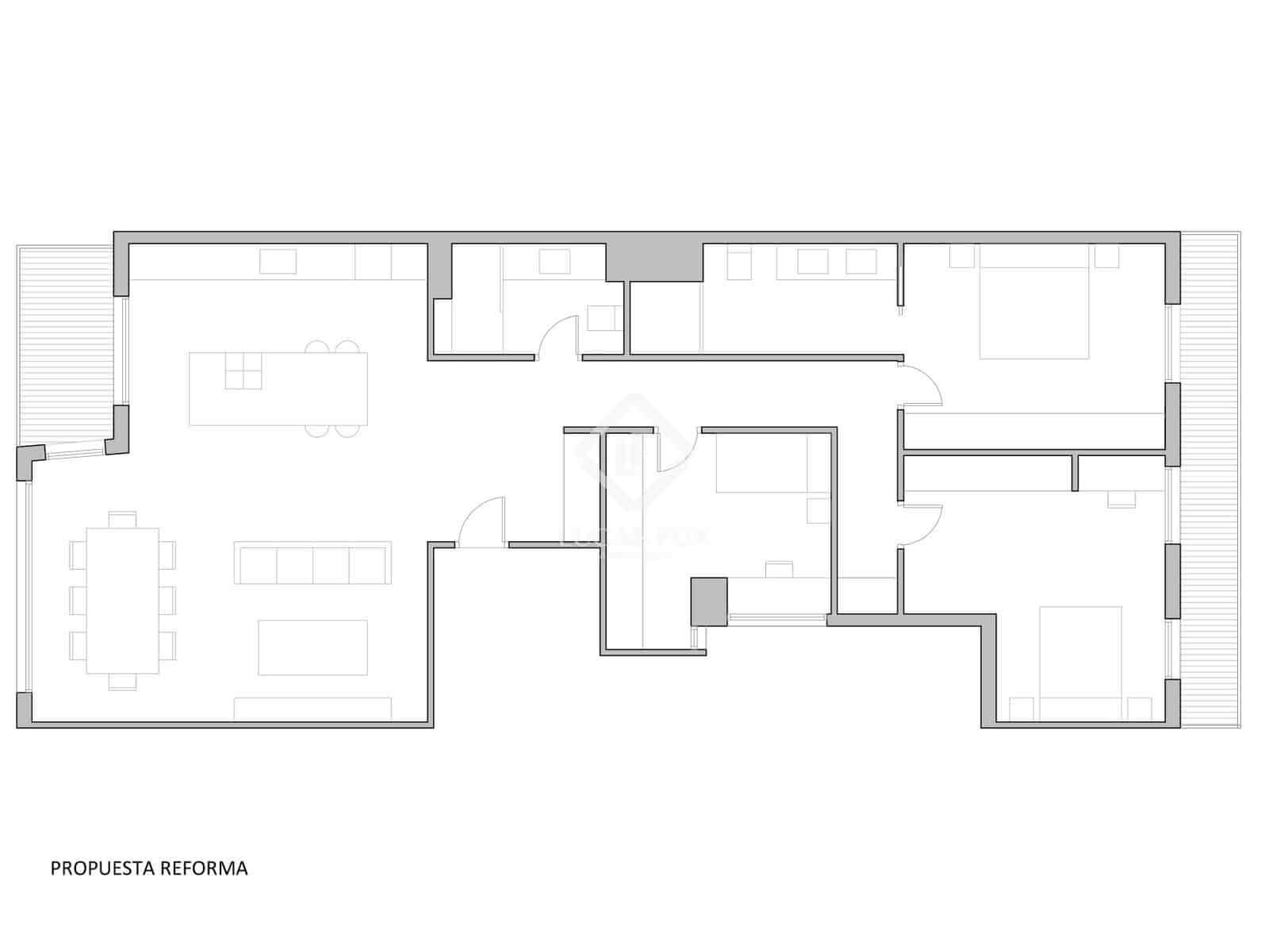 3 camera da letto Appartamento in vendita in Valencia citta con garage - 665.000 € (Rif: 9347977)